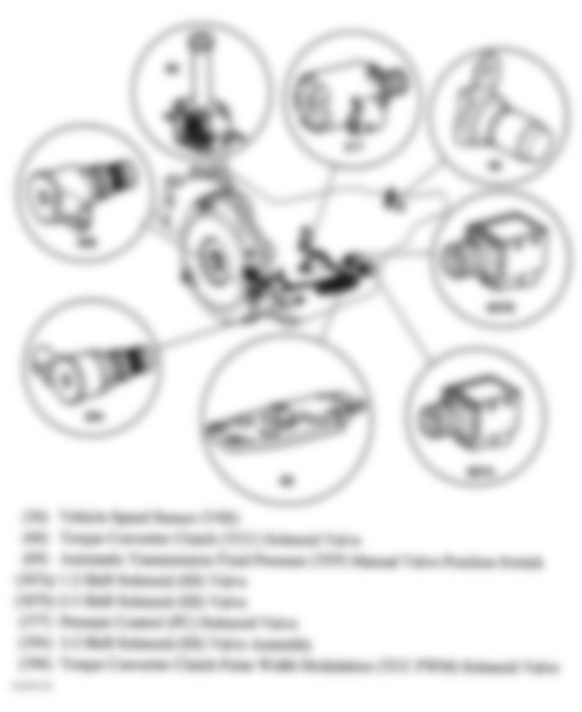 GMC Safari 2004 - Component Locations -  Transmission