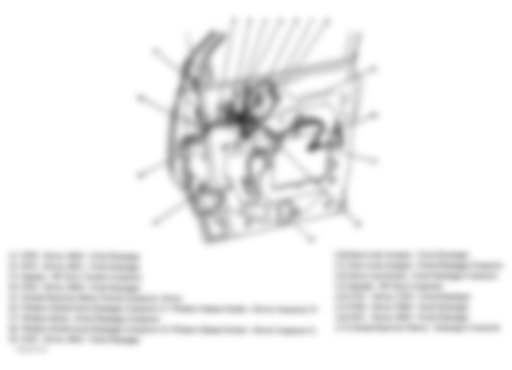 GMC Safari 2004 - Component Locations -  Front Passenger & Driver Doors