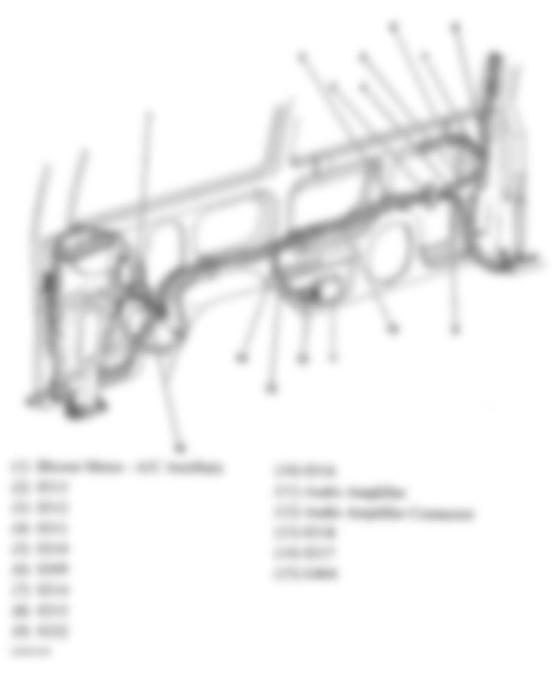 GMC Safari 2004 - Component Locations -  Left Rear Body