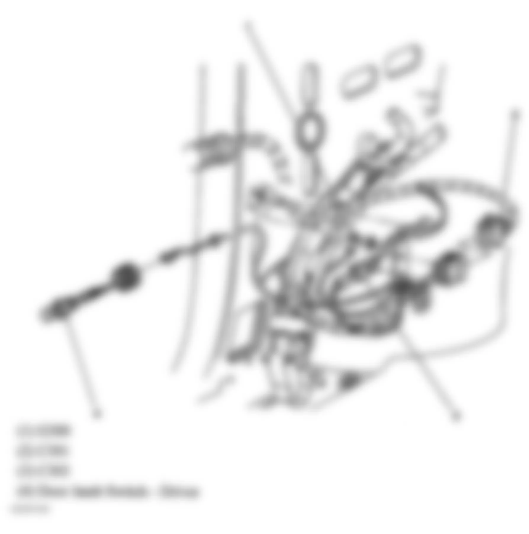 GMC Safari 2004 - Component Locations -  Left Kick Panel