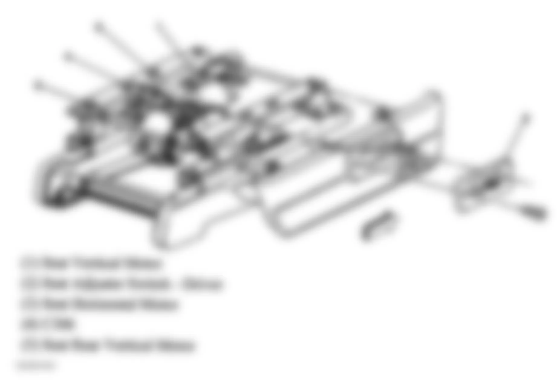 GMC Safari 2004 - Component Locations -  Under Driver Seat