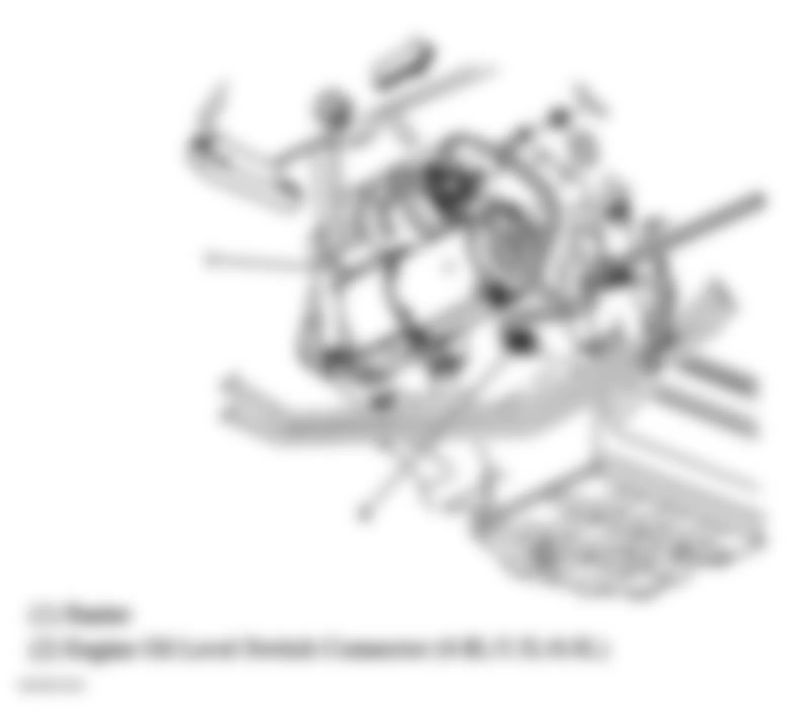 GMC Savana G2500 2004 - Component Locations -  Lower Right Side Of Engine (4.8L VIN V, 5.3L VIN T & 6.0L VIN U)
