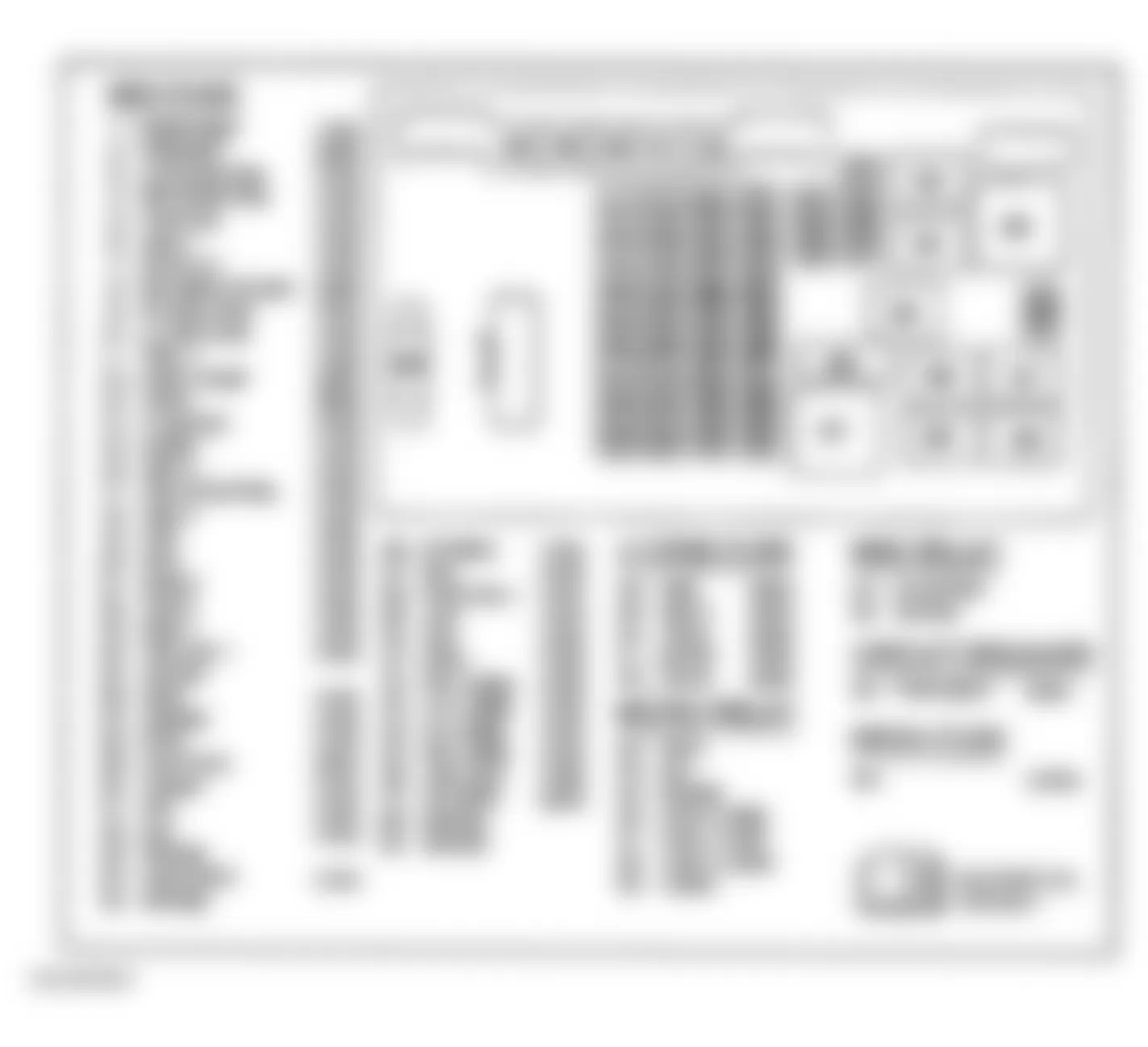 GMC Savana G3500 2004 - Component Locations -  Fuse Block - Underhood