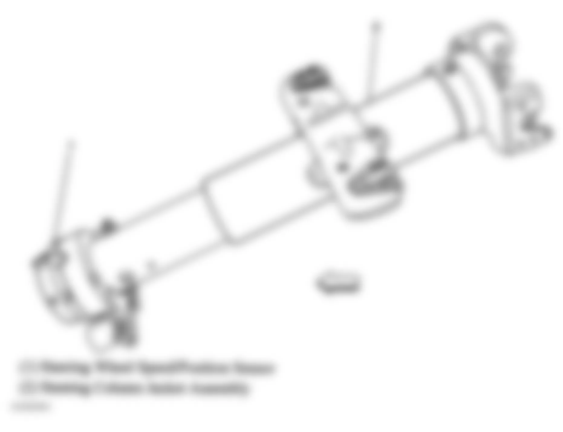 GMC Savana Special G3500 2004 - Component Locations -  Steering Column