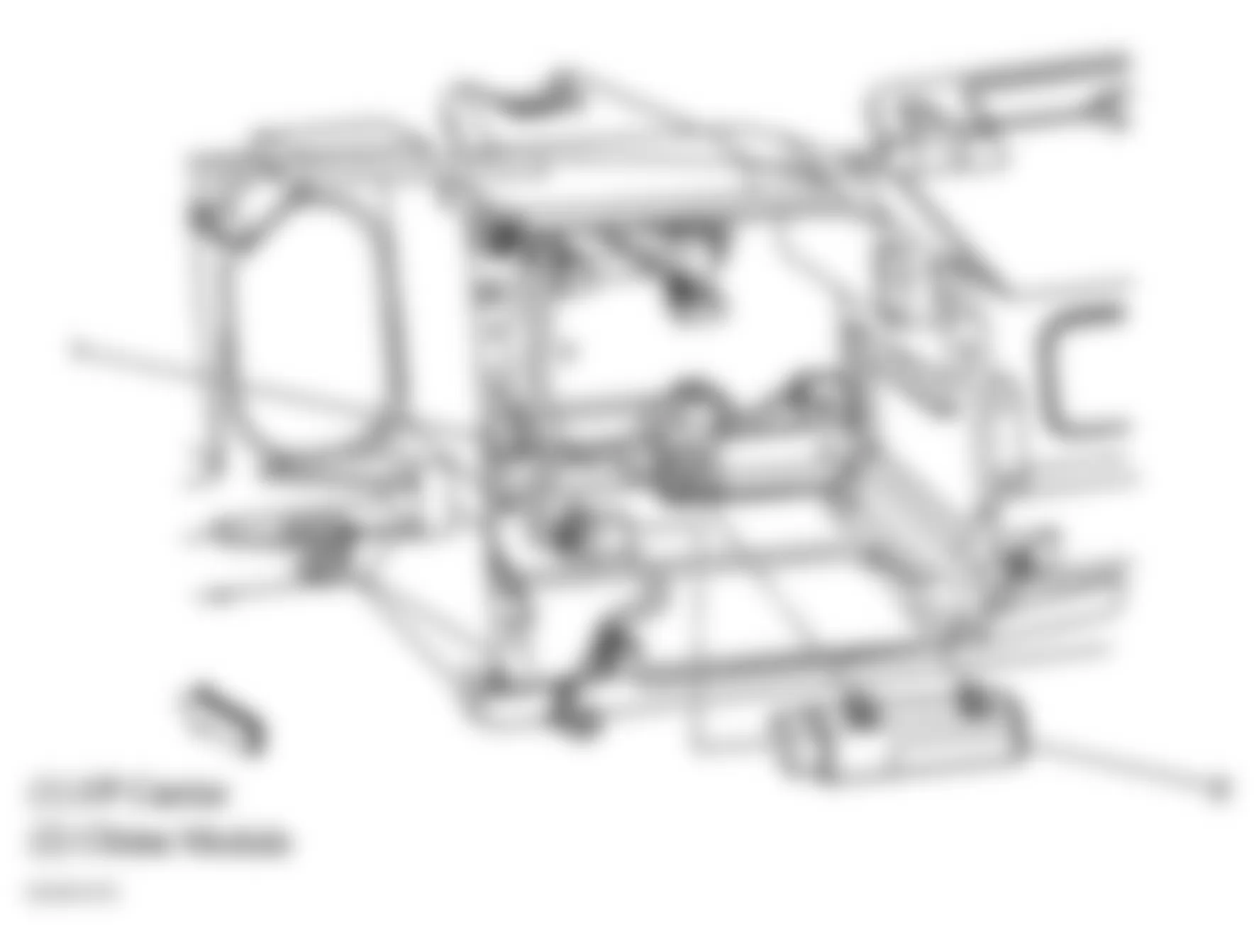 GMC Savana Special G3500 2004 - Component Locations -  Center Of Dash