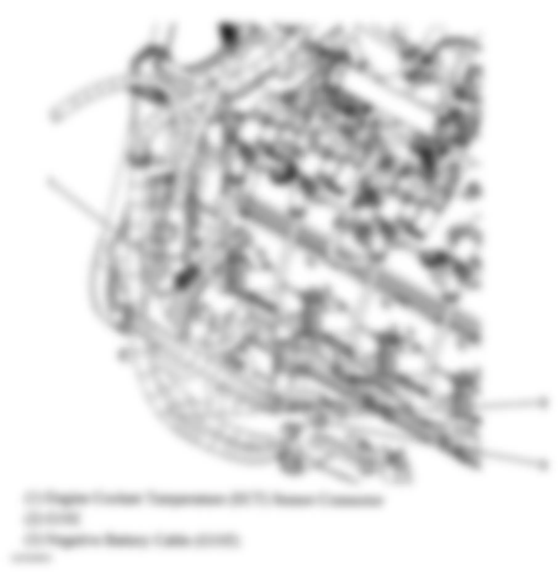 GMC Sierra 1500 2004 - Component Locations -  Lower Left Side Of Engine (4.8L, 5.3L & 6.0L)