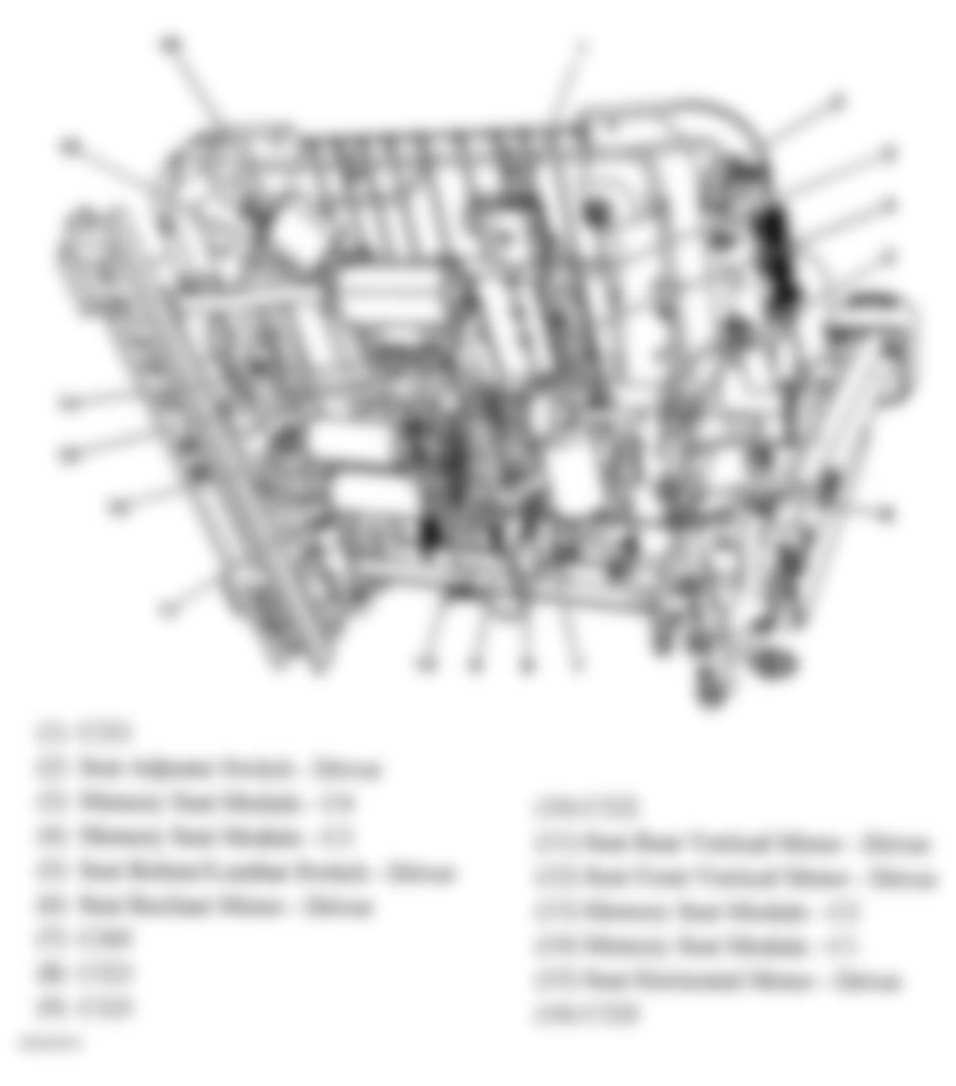 GMC Sierra 1500 2004 - Component Locations -  Bottom Of Driver Seat