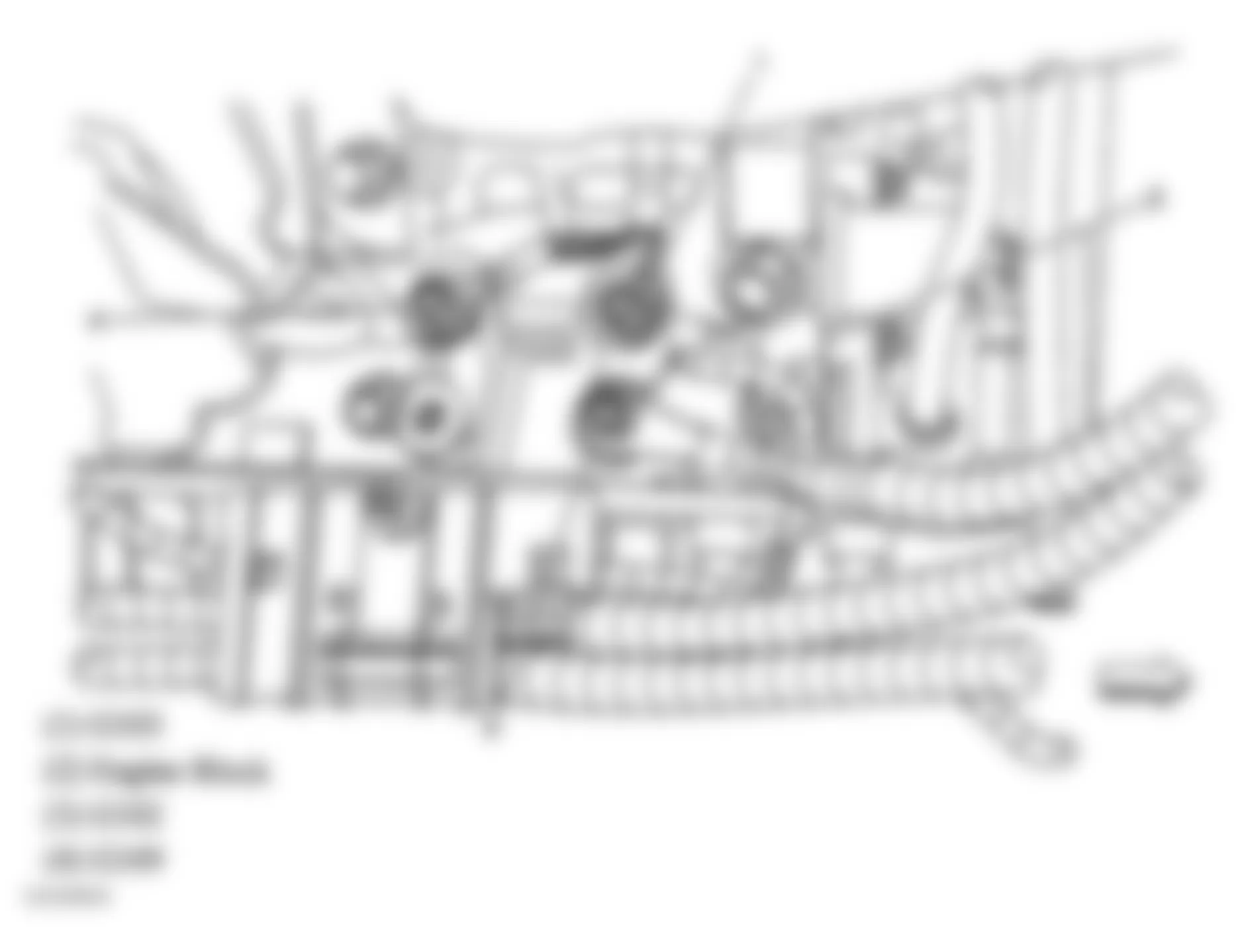 GMC Sierra 2500 2004 - Component Locations -  Lower Right Side Of Engine (6.6L)