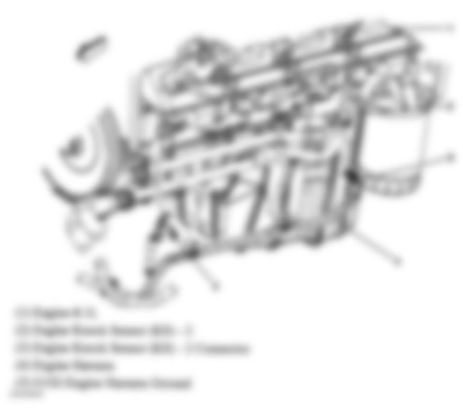 GMC Sierra 2500 2004 - Component Locations -  Lower Left Front Of Engine (8.1L)