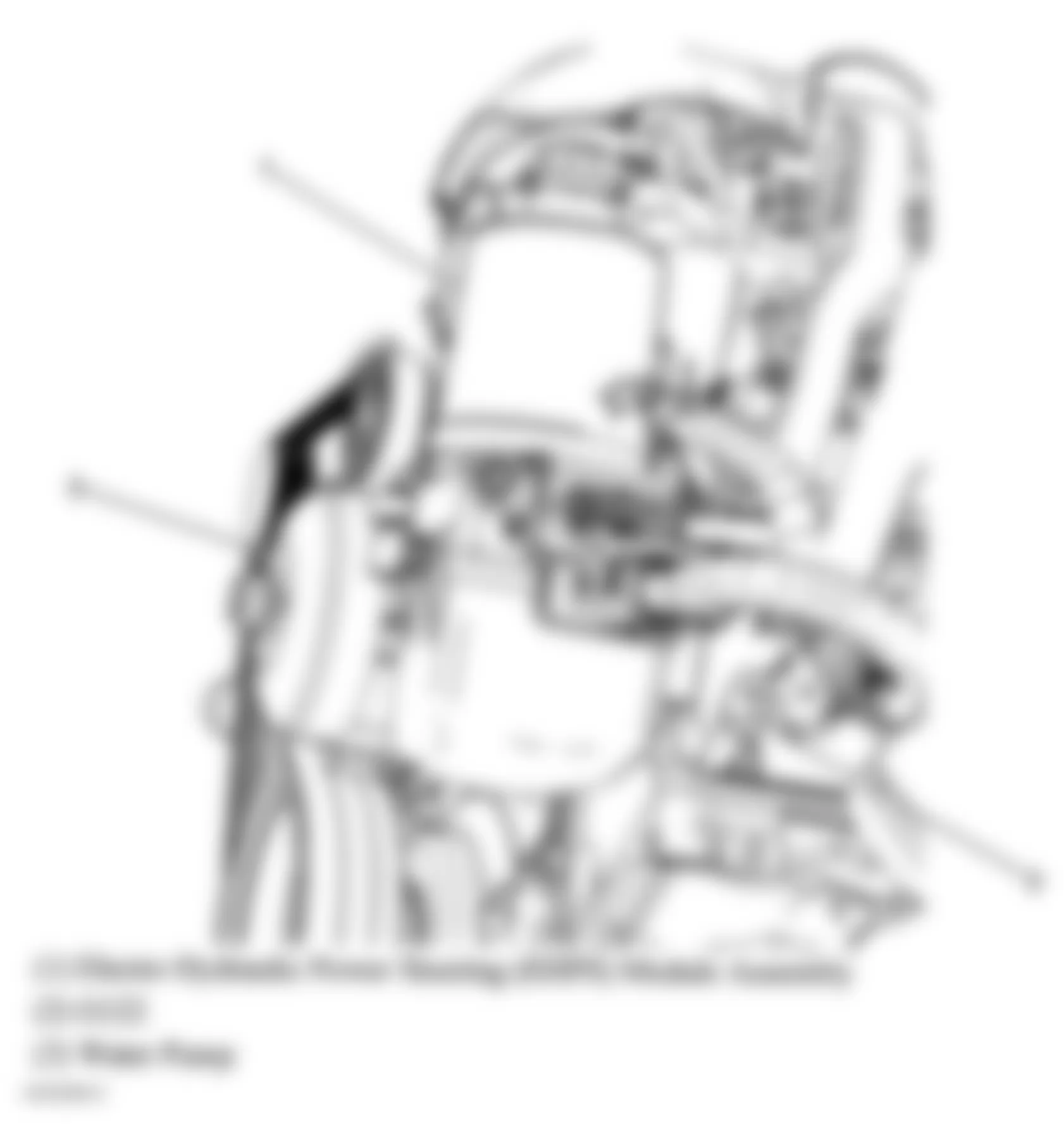 GMC Sierra 2500 2004 - Component Locations -  Left Front Of Engine (Hybrid)