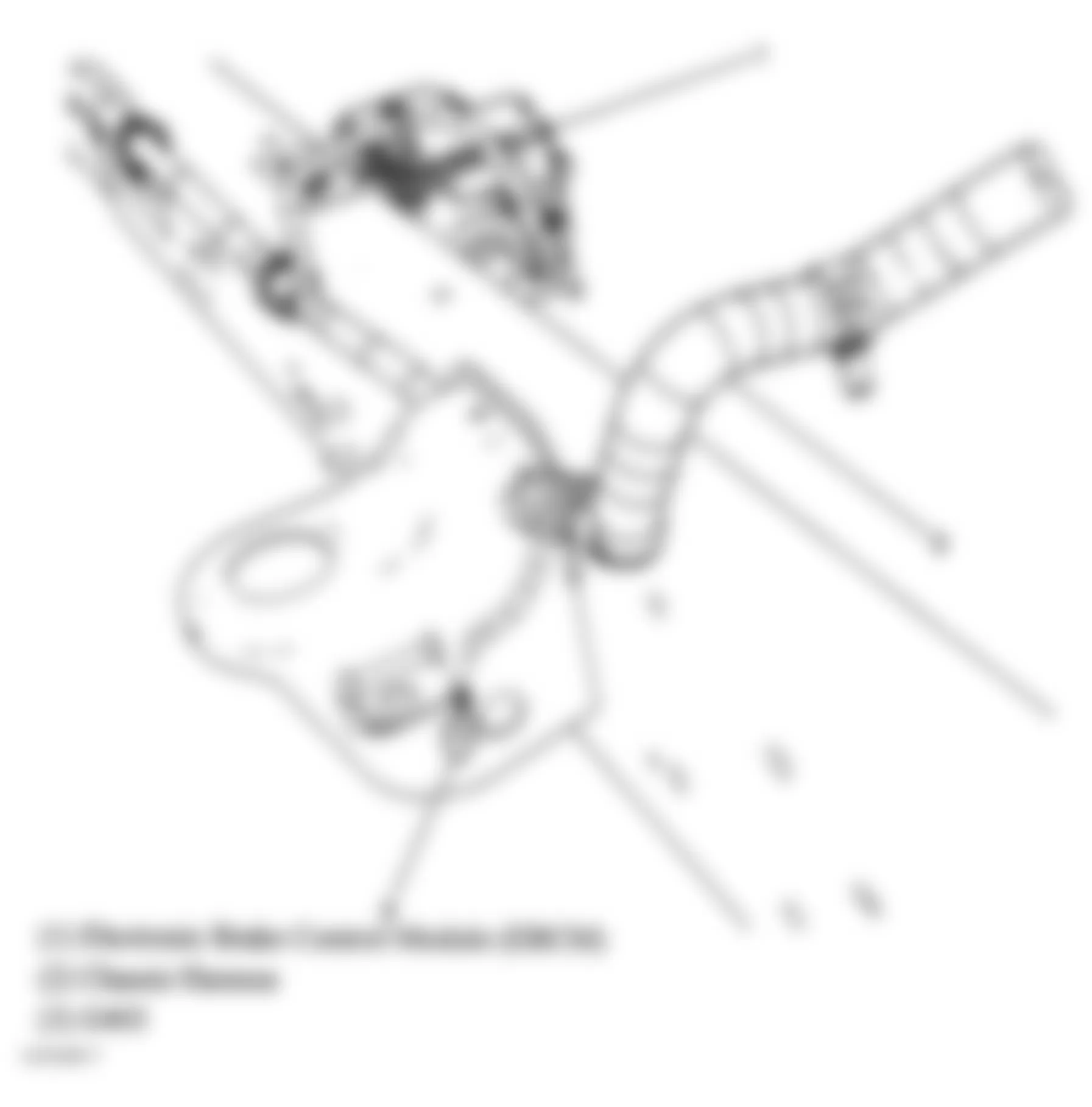GMC Sierra 2500 2004 - Component Locations -  Left Frame Rail