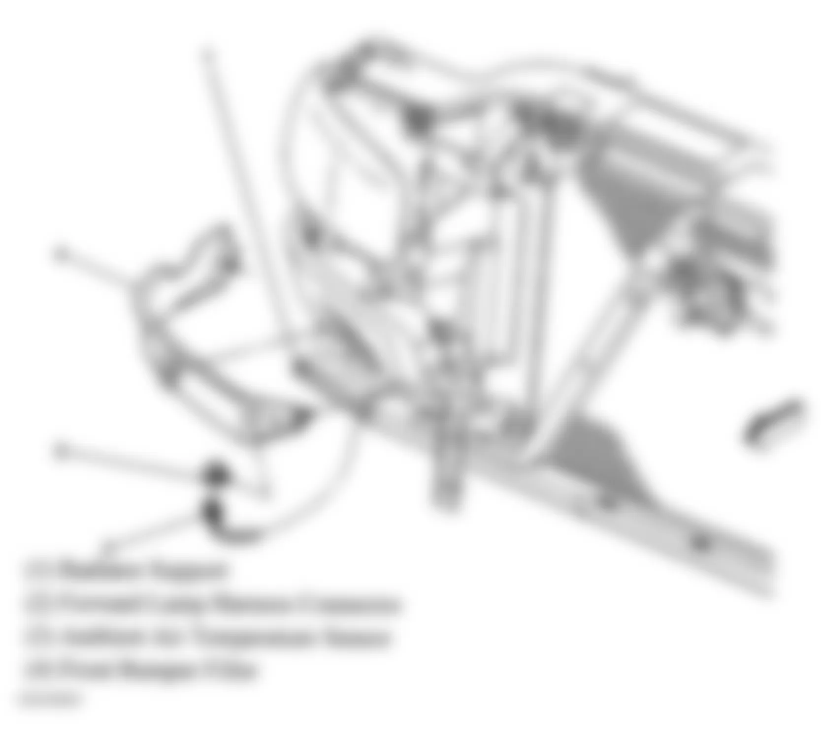 GMC Sierra 2500 2004 - Component Locations -  Right Side Of Grille