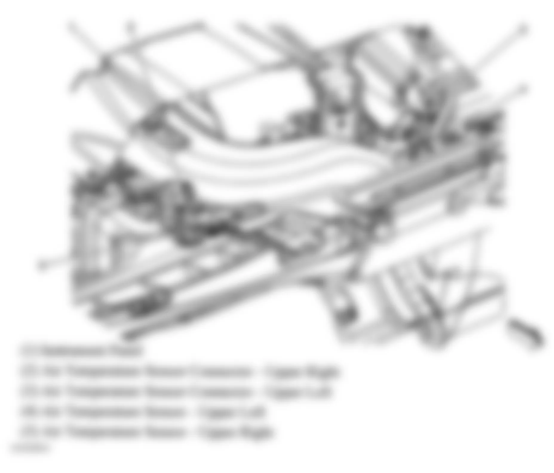 GMC Sierra 2500 2004 - Component Locations -  Air Temperature Sensors