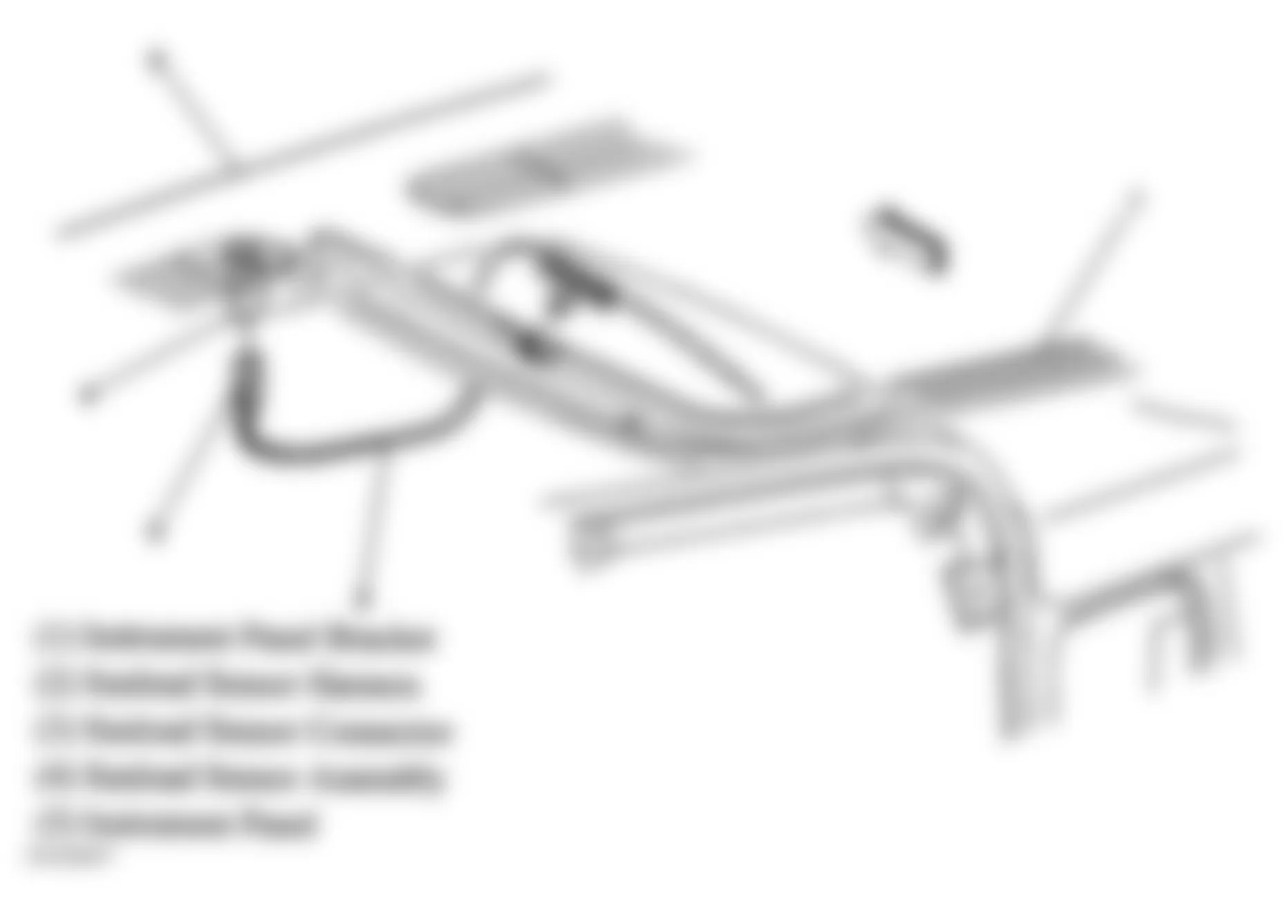GMC Sierra 2500 2004 - Component Locations -  Sunload Sensor Assembly