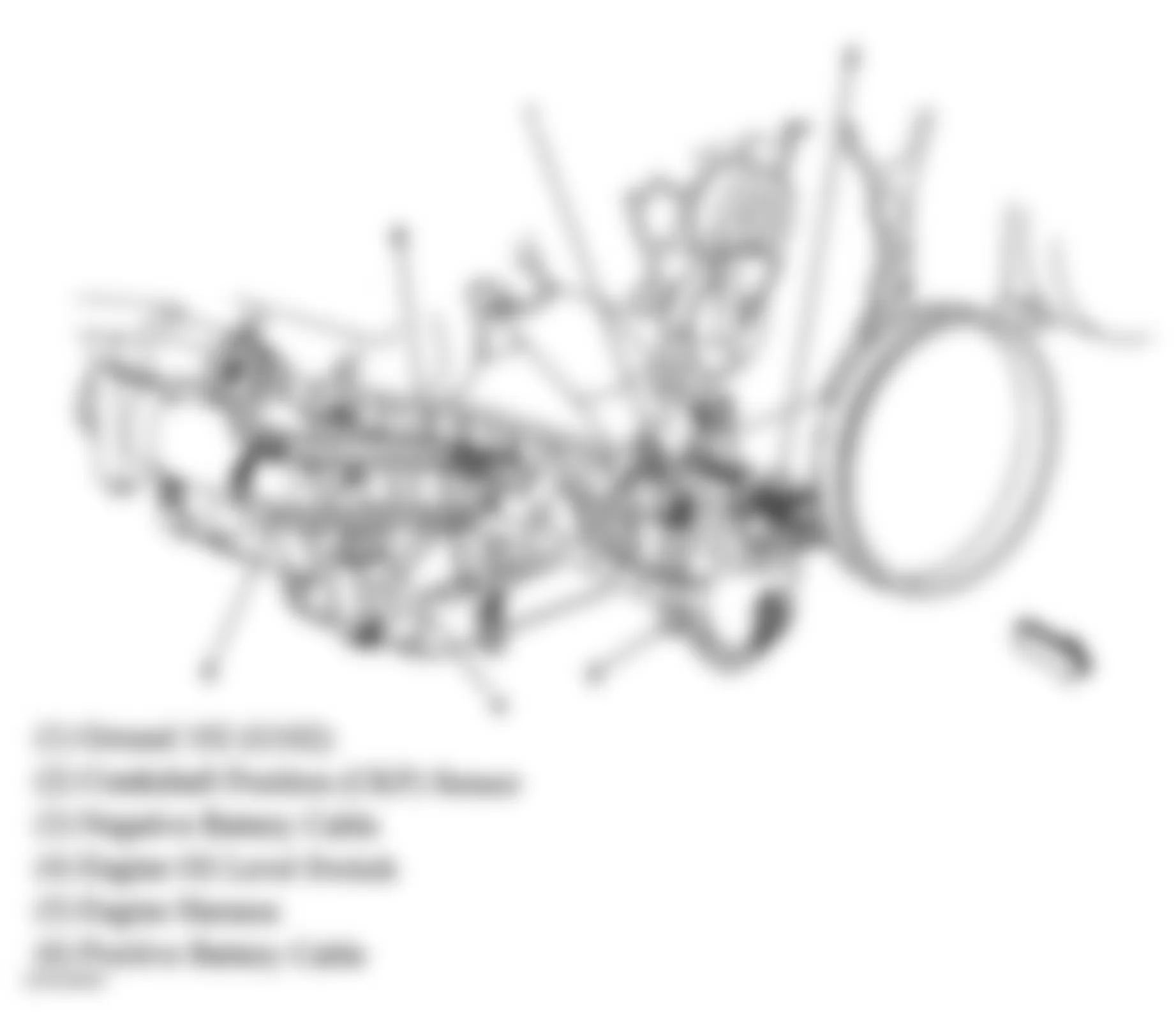 GMC Sierra 2500 2004 - Component Locations -  Lower Right Front Of Engine (4.3L)