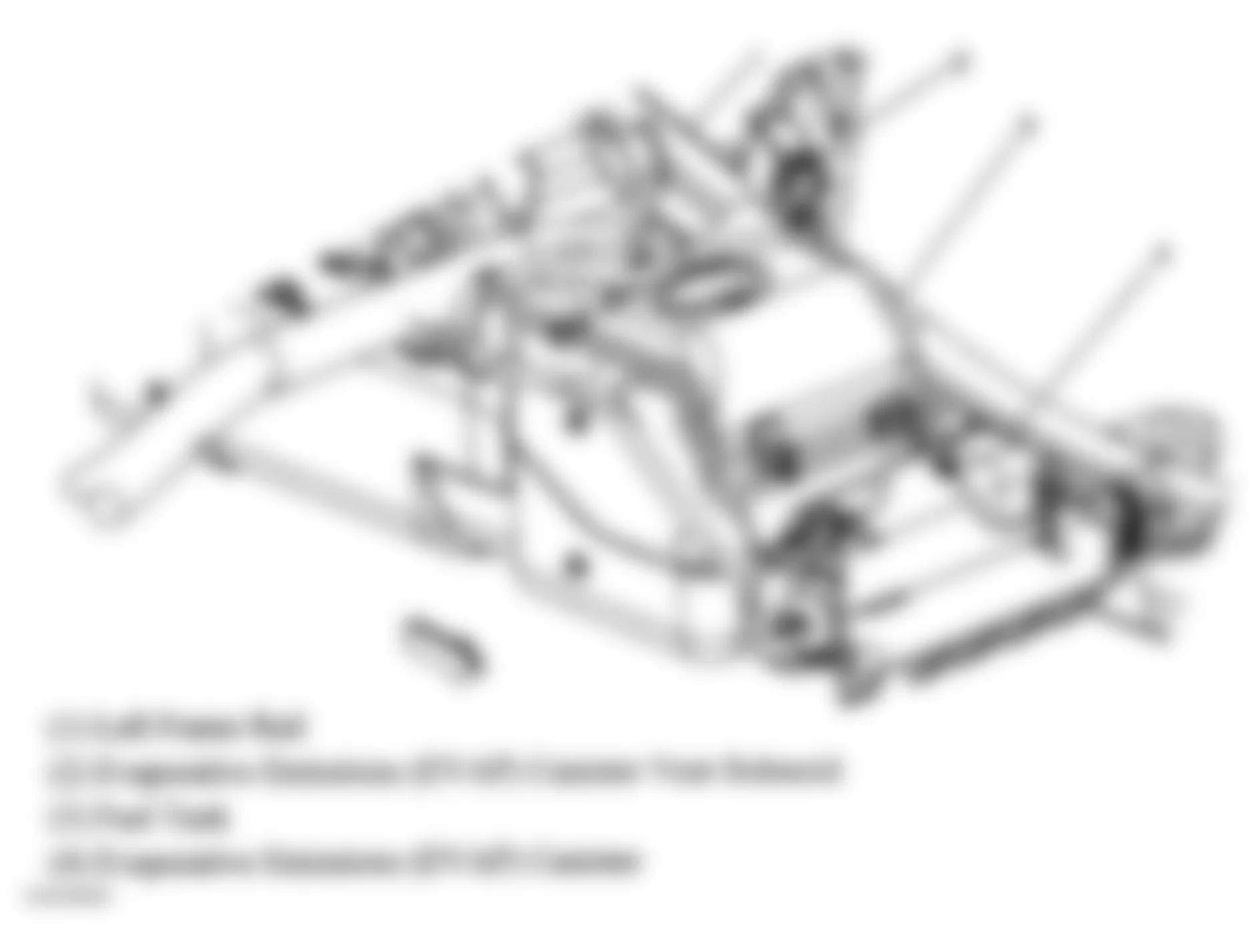 GMC Sierra 2500 2004 - Component Locations -  EVAP Canister Vent Solenoid