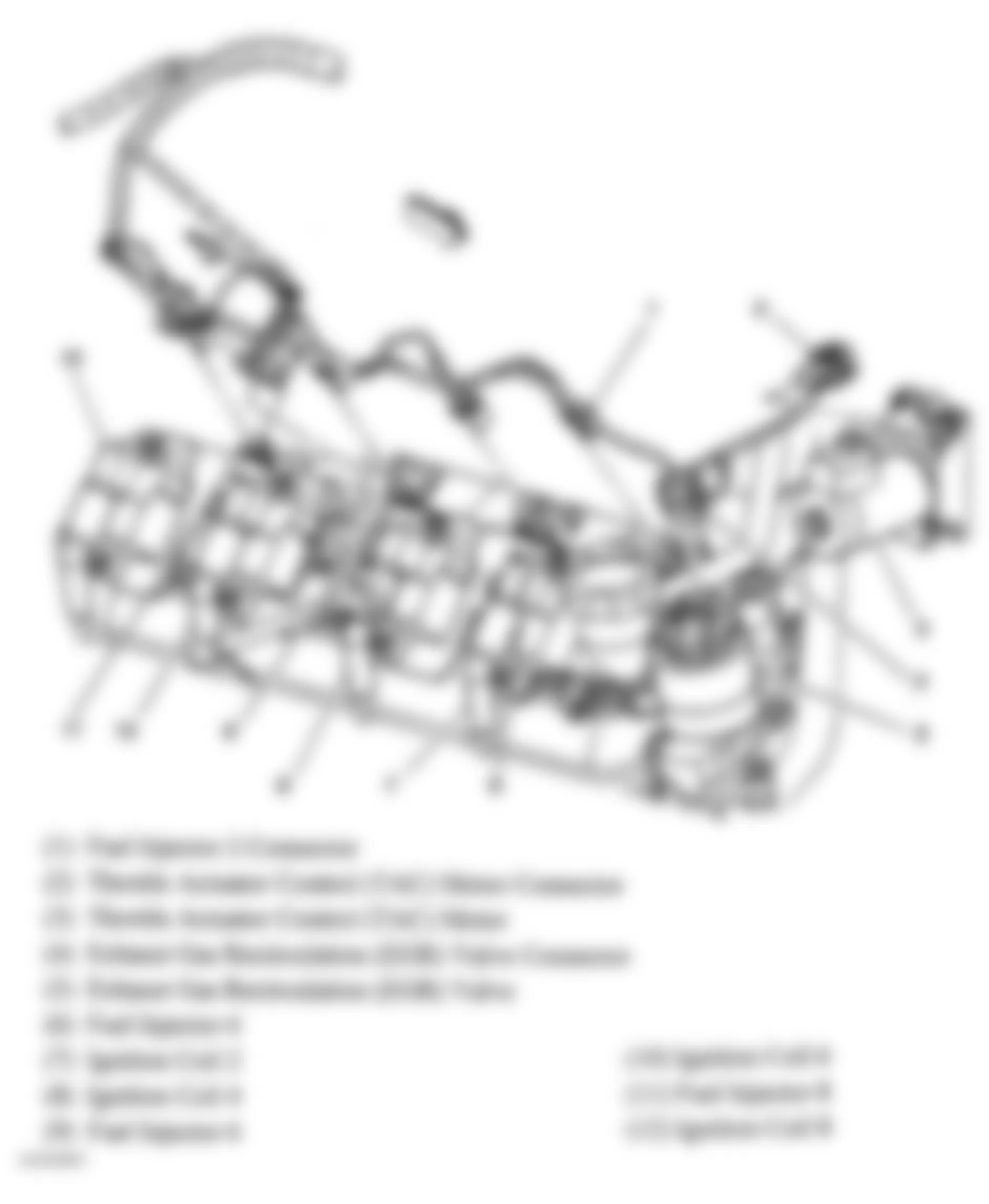 GMC Sierra 2500 2004 - Component Locations -  Right Valve Cover (4.8L, 5.3L & 6.0L)