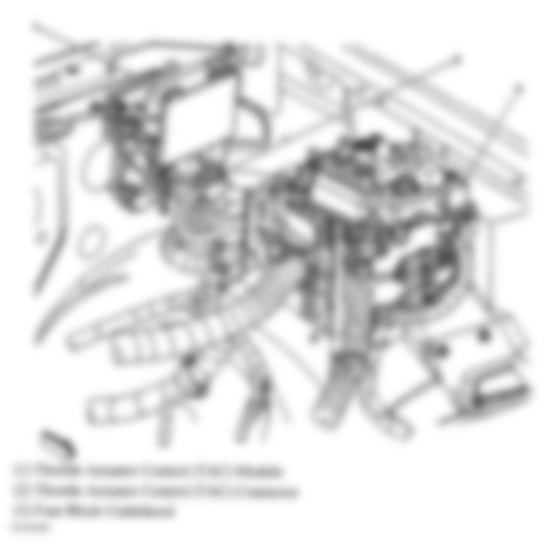 GMC Sierra 2500 2004 - Component Locations -  Throttle Actuator Control (TAC) Module