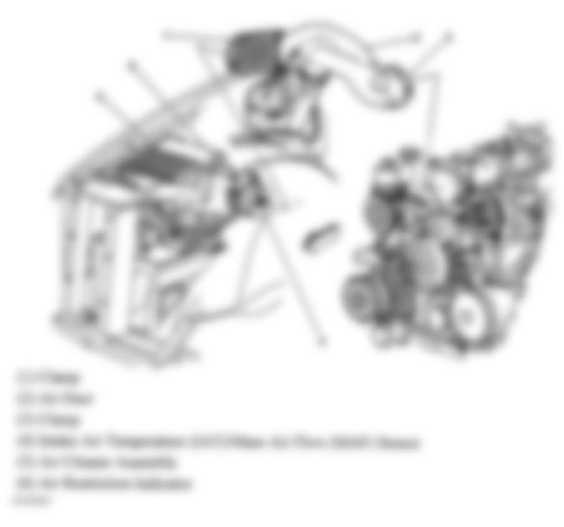 GMC Sierra 2500 2004 - Component Locations -  Air Induction Components