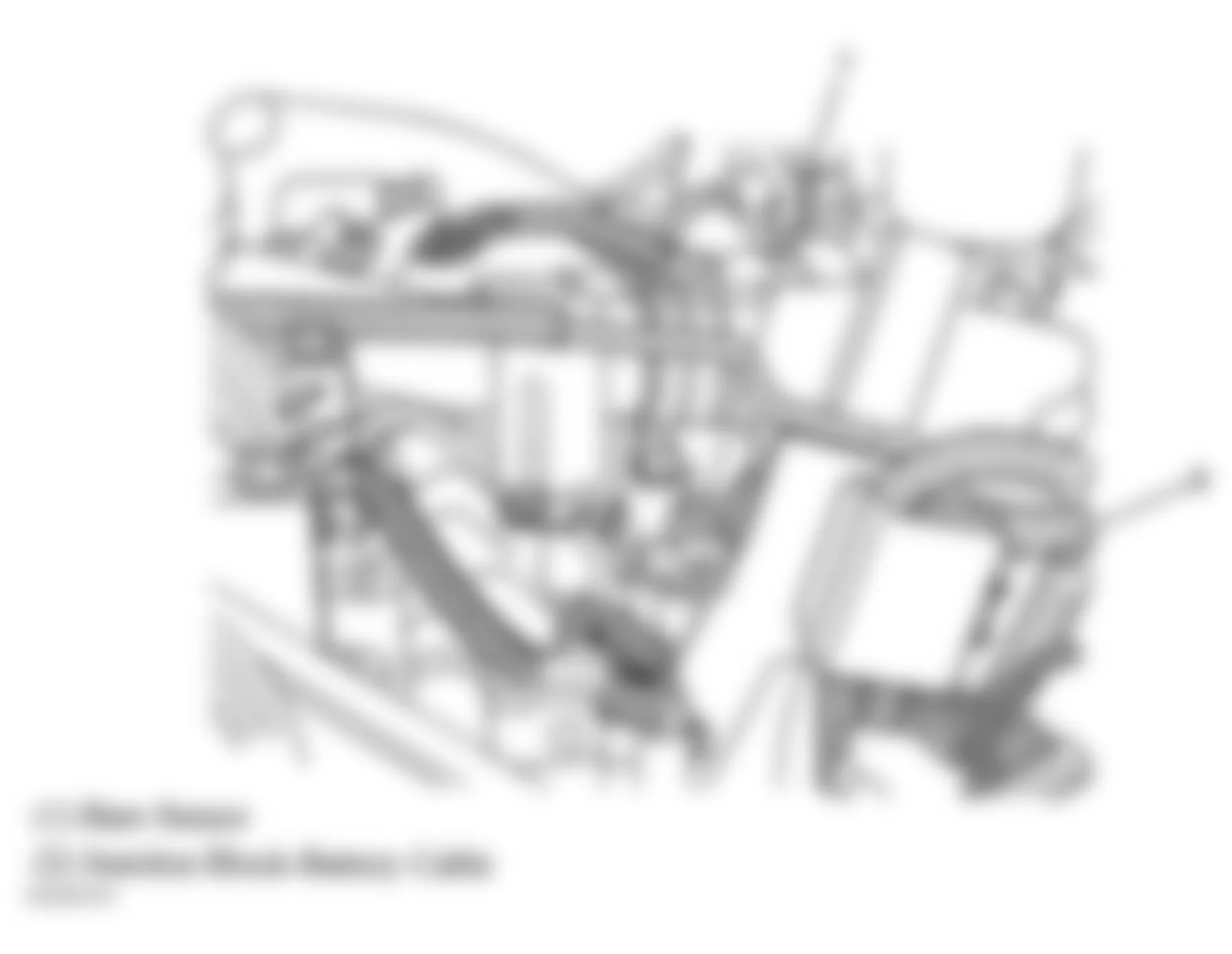 GMC Sierra 2500 2004 - Component Locations -  Barometric Pressure (Baro) Sensor (6.6L) (LB7)