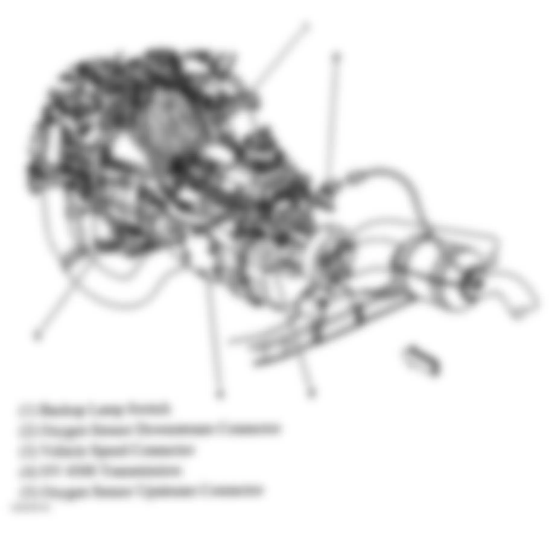 GMC Sierra 2500 2004 - Component Locations -  Manual Transmission (NV 4500)