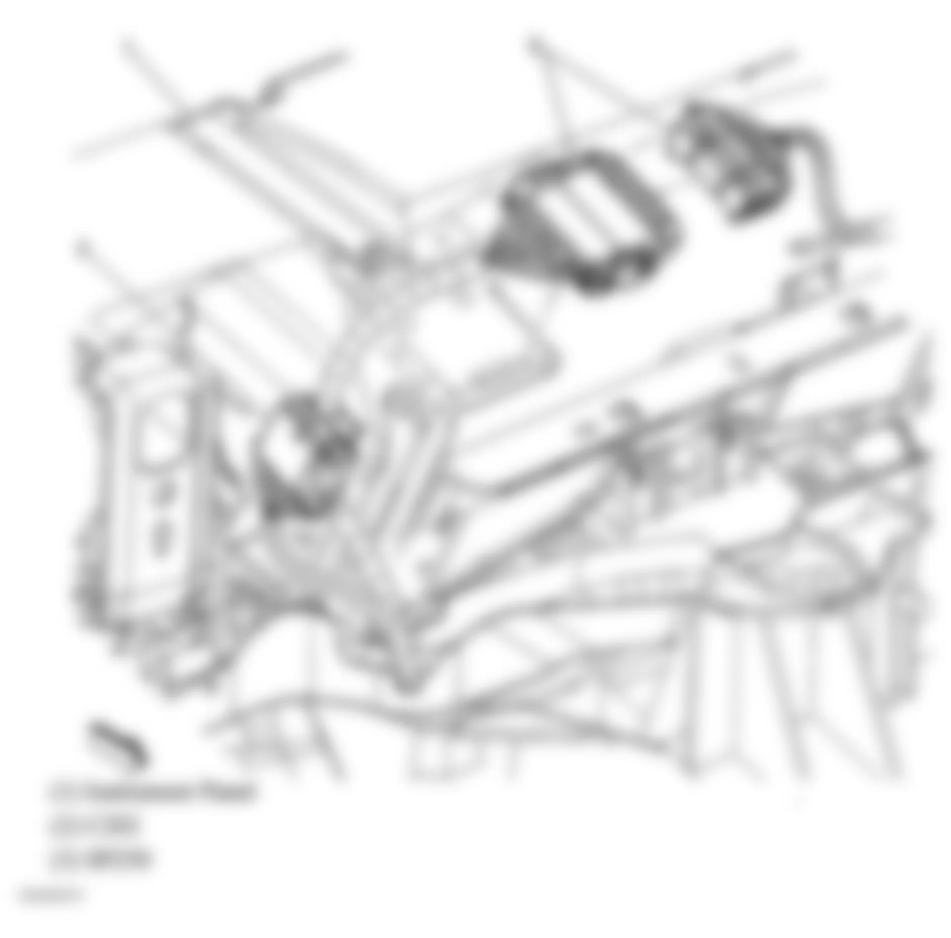 GMC Sierra 2500 2004 - Component Locations -  Behind Left Side Of Dash