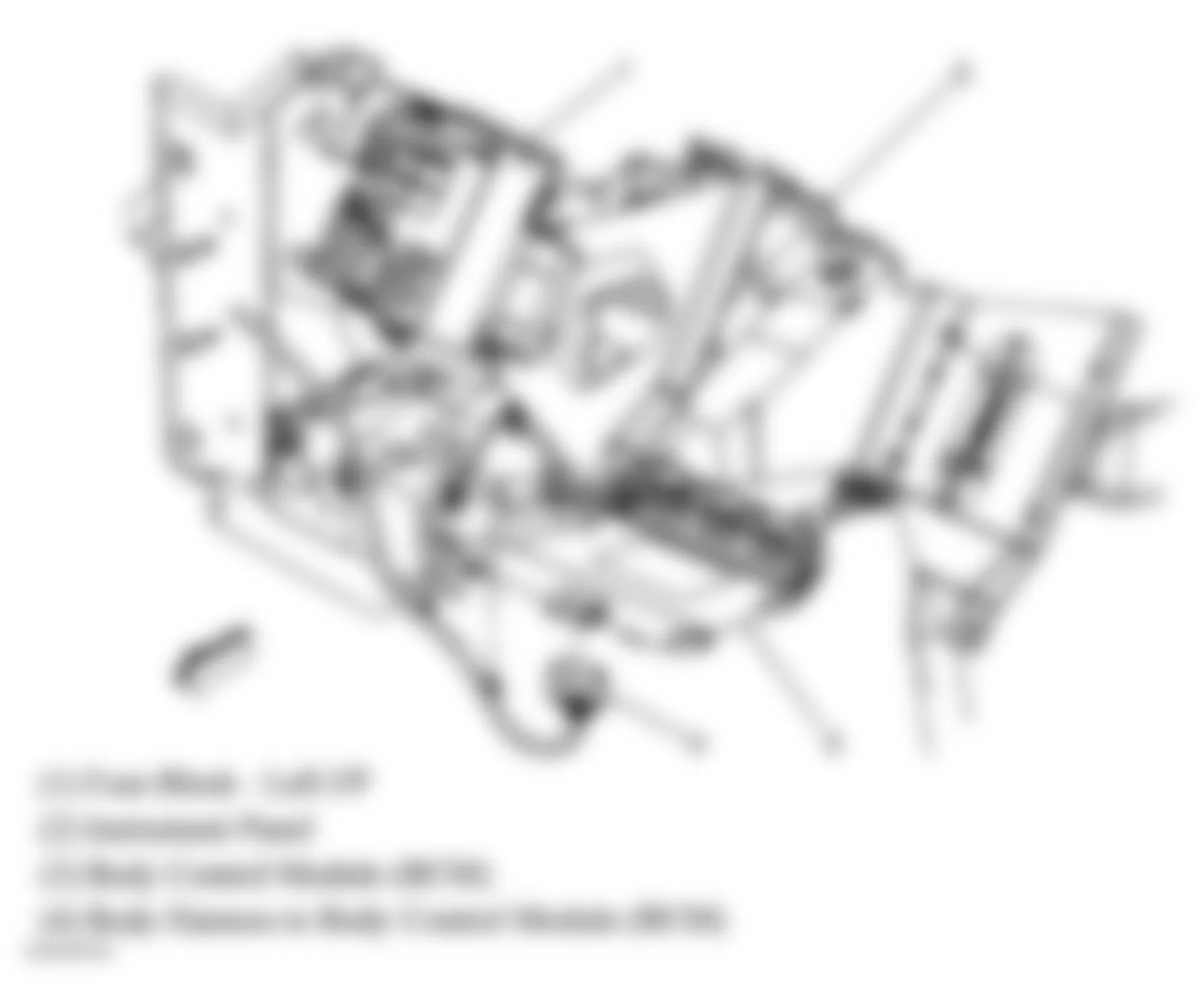 GMC Sierra 2500 2004 - Component Locations -  Body Control Module