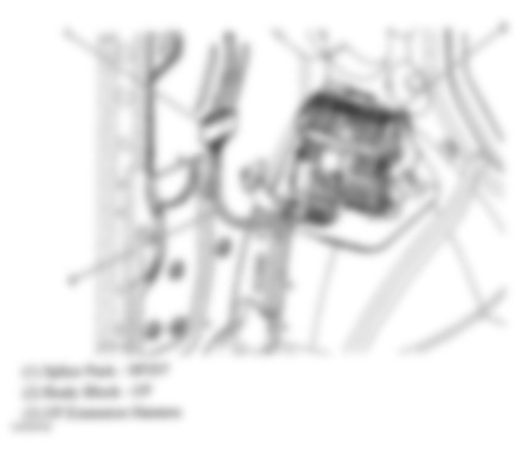 GMC Sierra 2500 2004 - Component Locations -  Left Kick Panel
