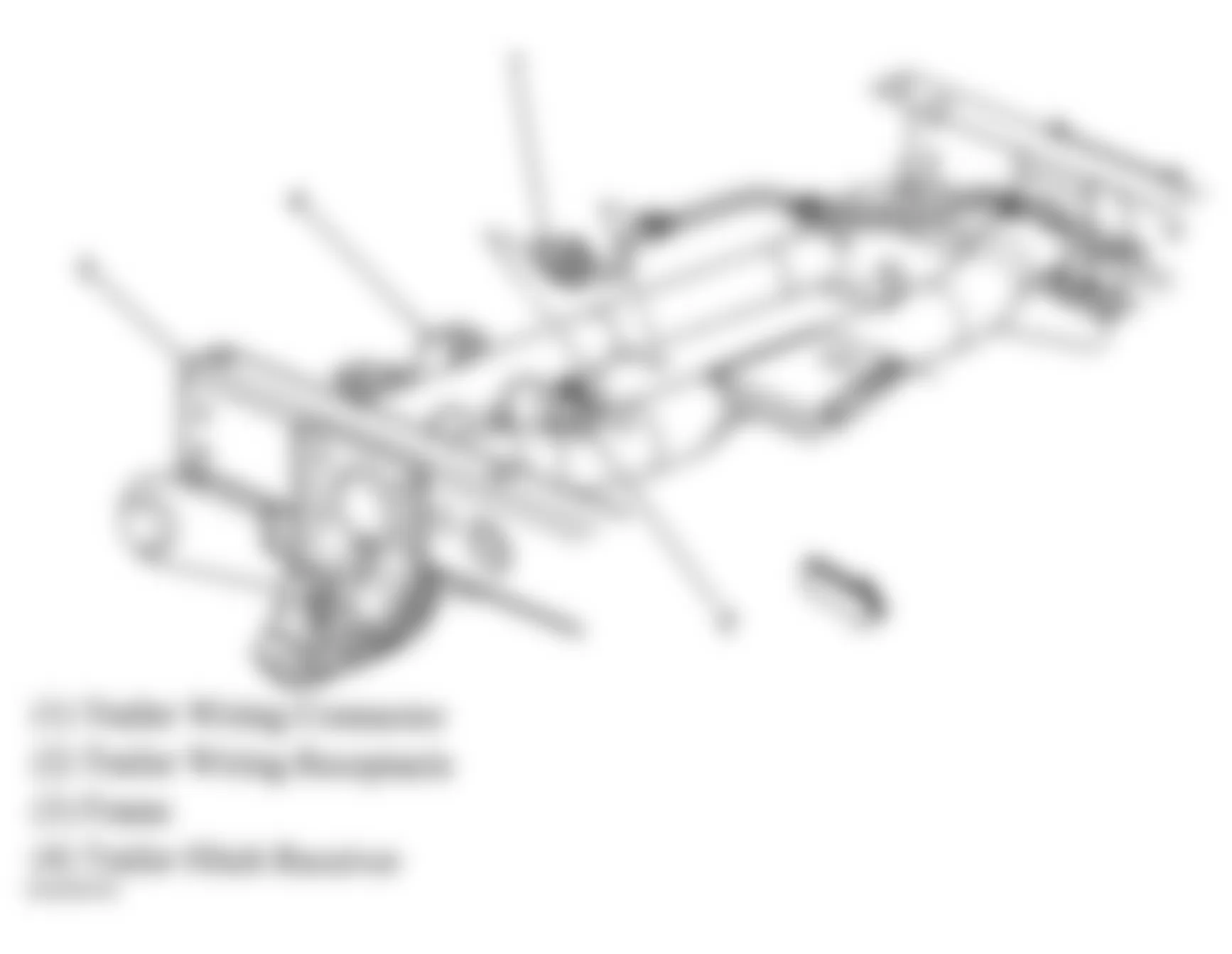 GMC Sierra 2500 2004 - Component Locations -  Trailer Wiring