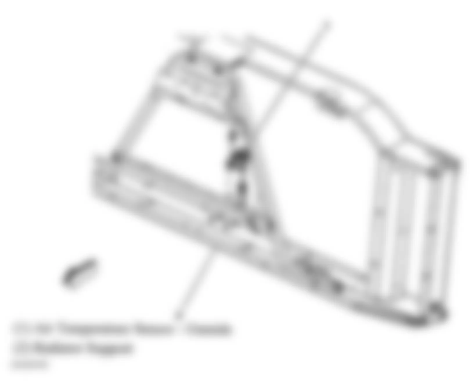 GMC Sierra 2500 2004 - Component Locations -  Front Of Radiator