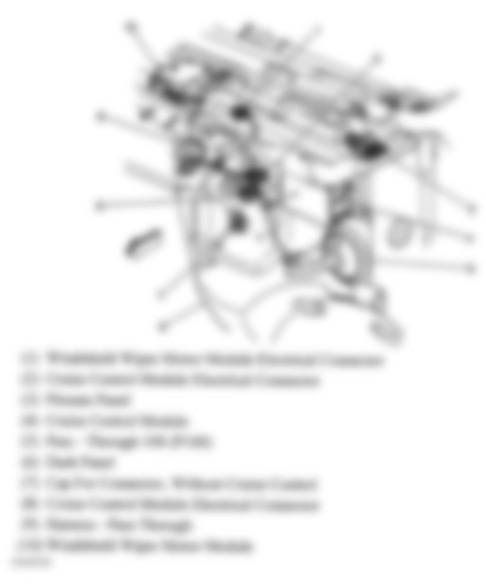 GMC Sierra 2500 2004 - Component Locations -  Left Rear Of Engine Compartment