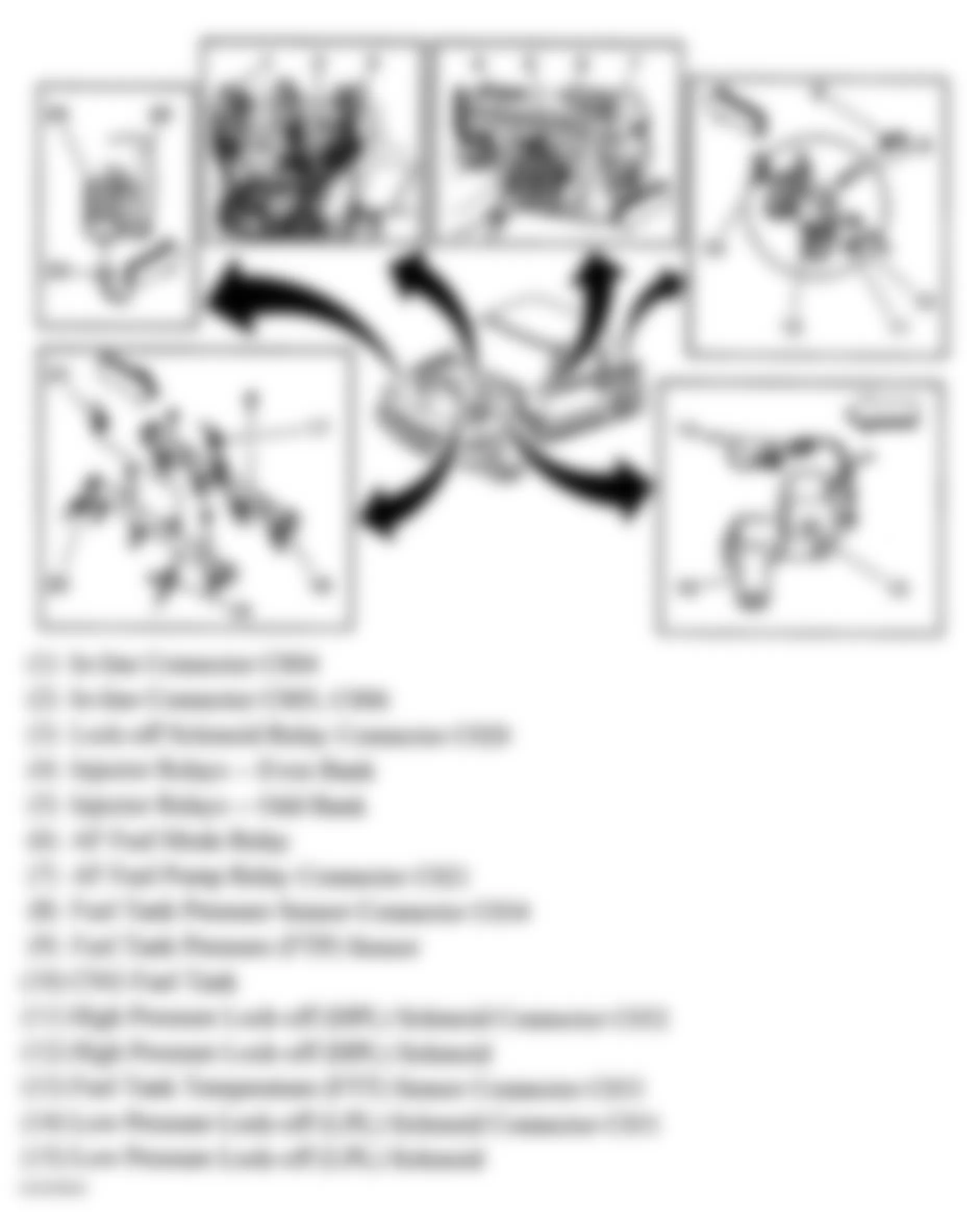 GMC Sierra 2500 2004 - Component Locations -  CNG Components (1 Of 2)