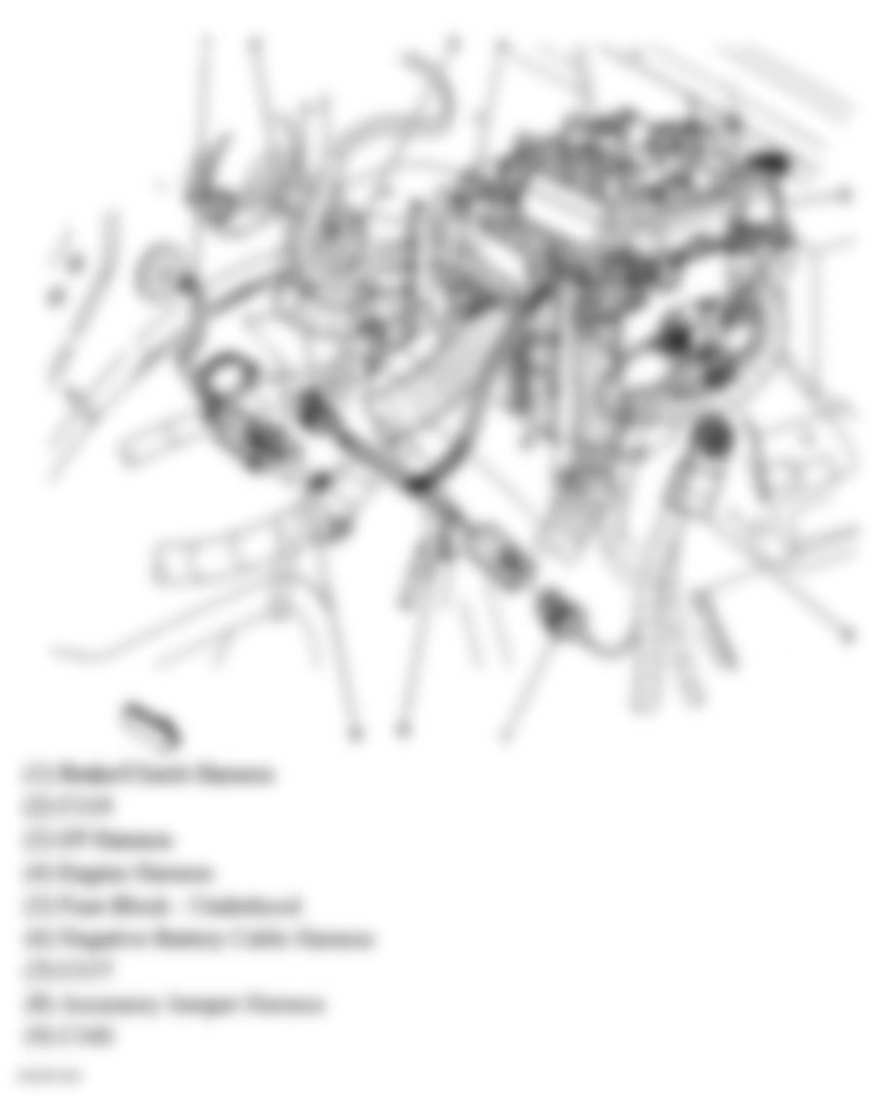 GMC Sierra 2500 2004 - Component Locations -  Left Rear Of Engine Compartment (9L4)