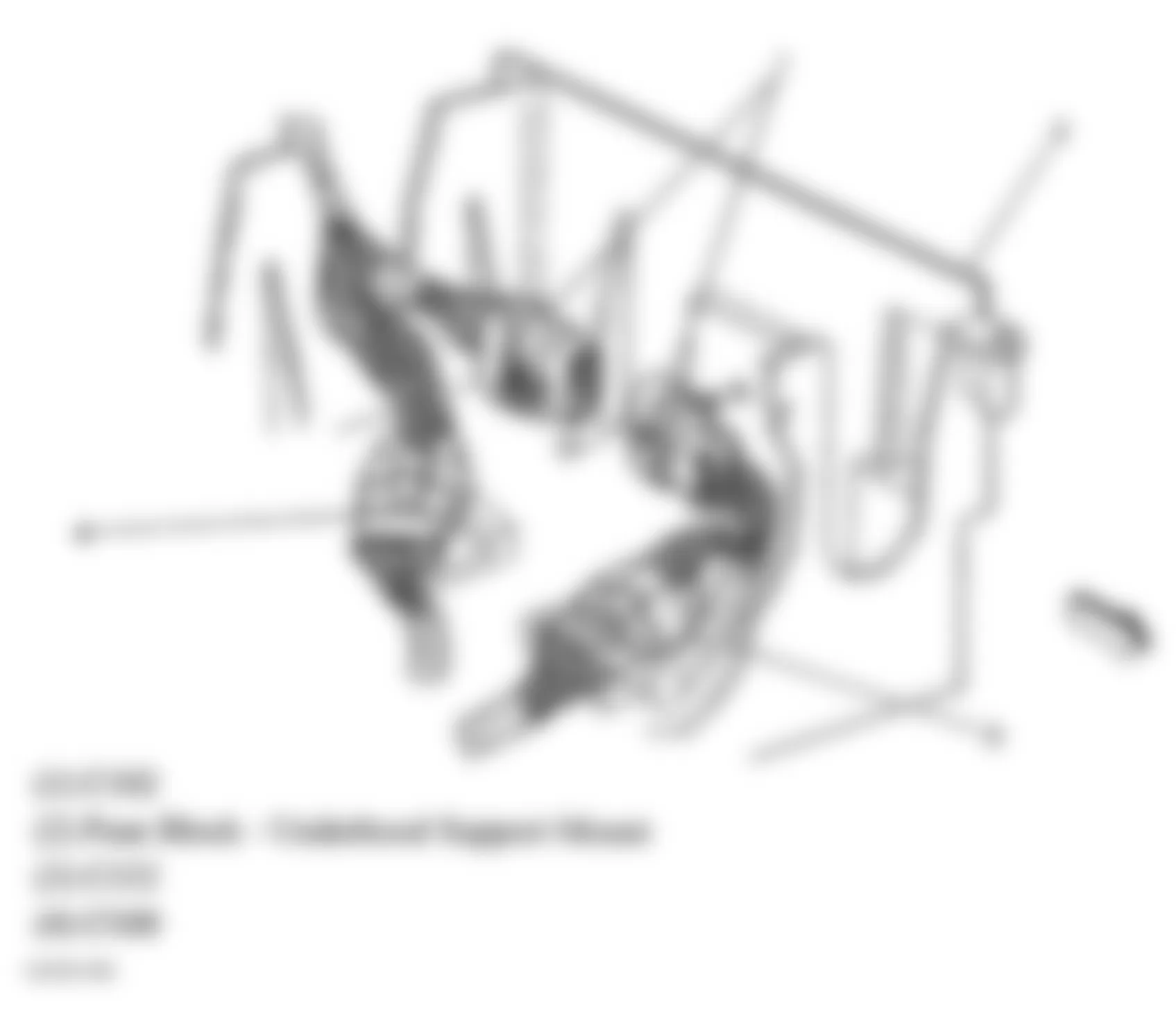 GMC Sierra 2500 2004 - Component Locations -  Below Underhood Fuse Block