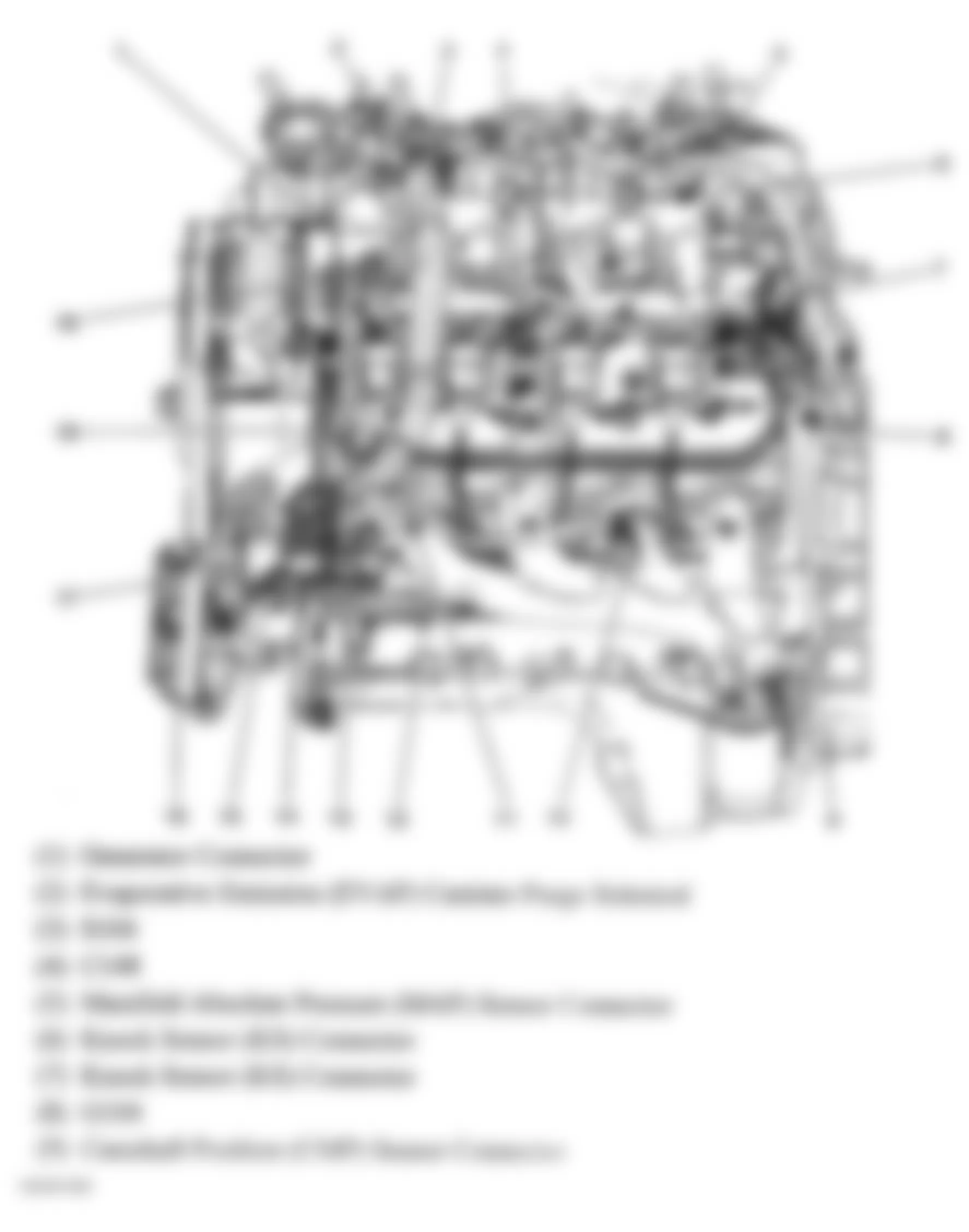 GMC Sierra 2500 2004 - Component Locations -  Left Side Of Engine (4.8L, 5.3L & 6.0L)