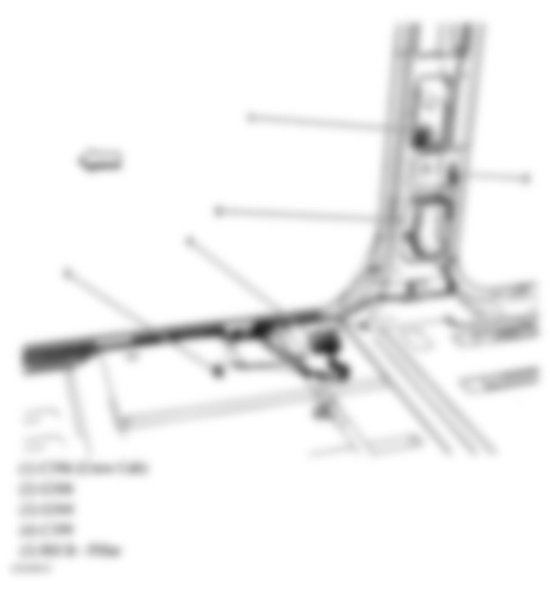 GMC Sierra 2500 HD 2004 - Component Locations - Right B Pillar