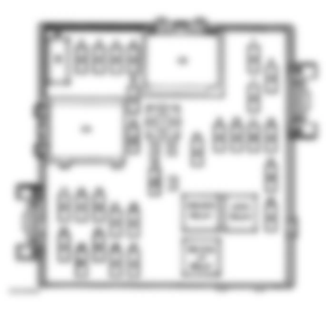 GMC Sierra 2500 HD 2004 - Component Locations - Instrument Panel Fuse Block