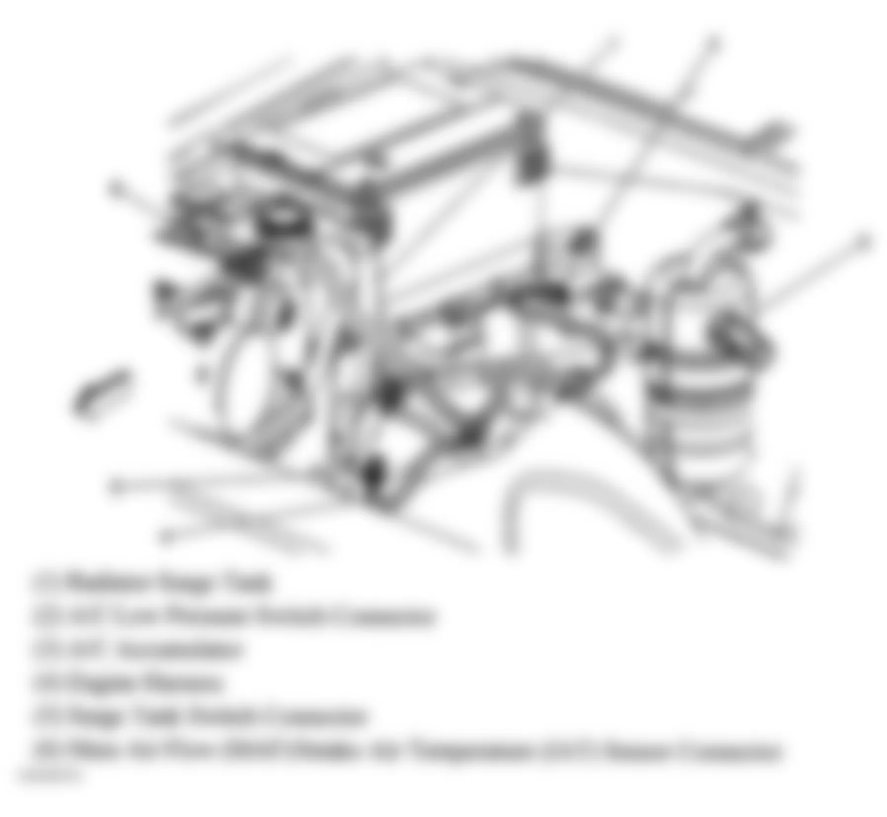 GMC Sierra 2500 HD 2004 - Component Locations -  Right Rear Of Engine Compartment (6.6L) (LB7)