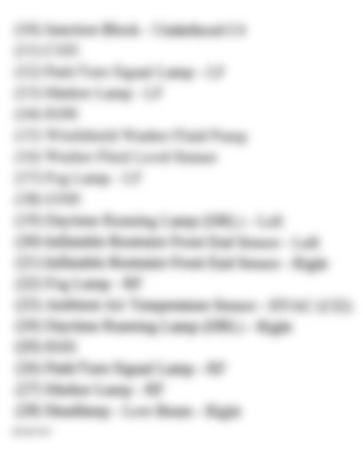 GMC Sierra 2500 HD 2004 - Component Locations - Forward Lamp Harness (2 Of 2)