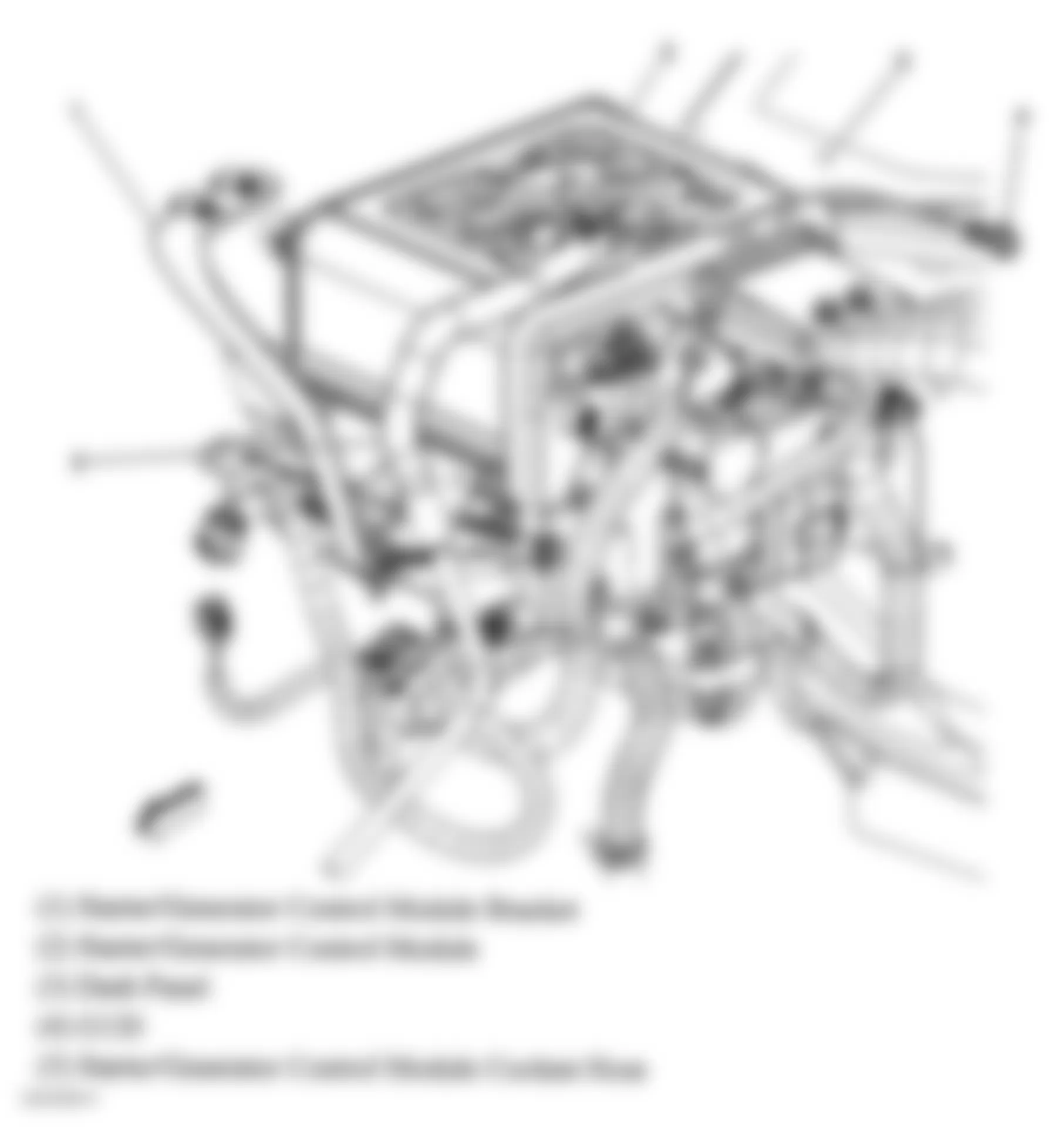 GMC Sierra 3500 2004 - Component Locations -  Right Rear Of Engine Compartment (Hybrid)