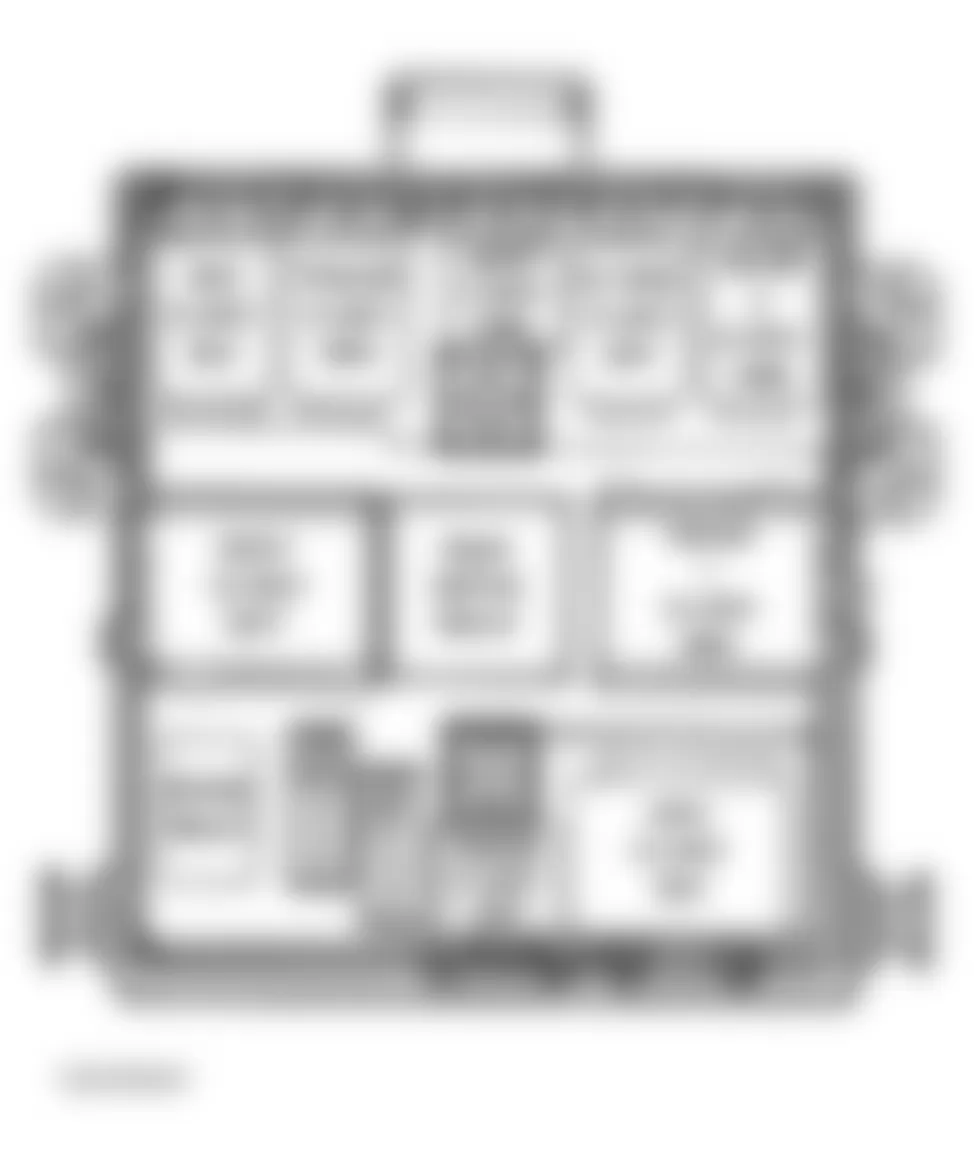 GMC Sierra 3500 2004 - Component Locations -  Relay Block