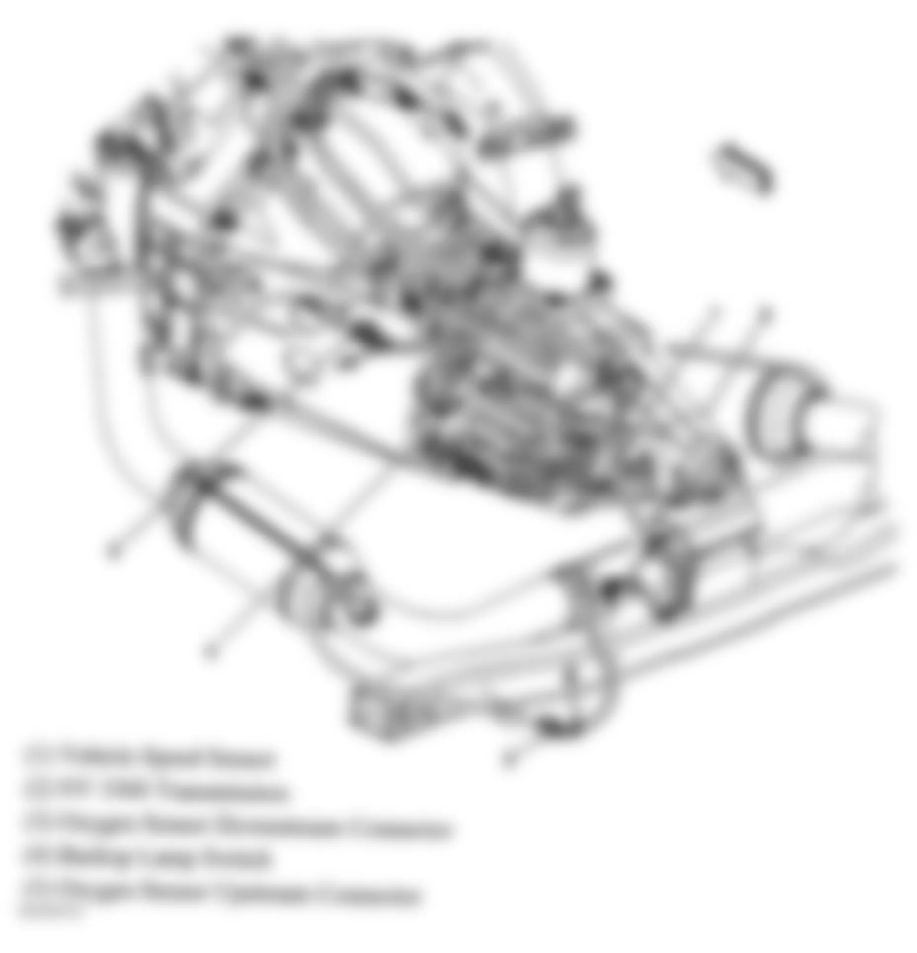 GMC Sierra 3500 2004 - Component Locations -  Manual Transmission (NV 3500)