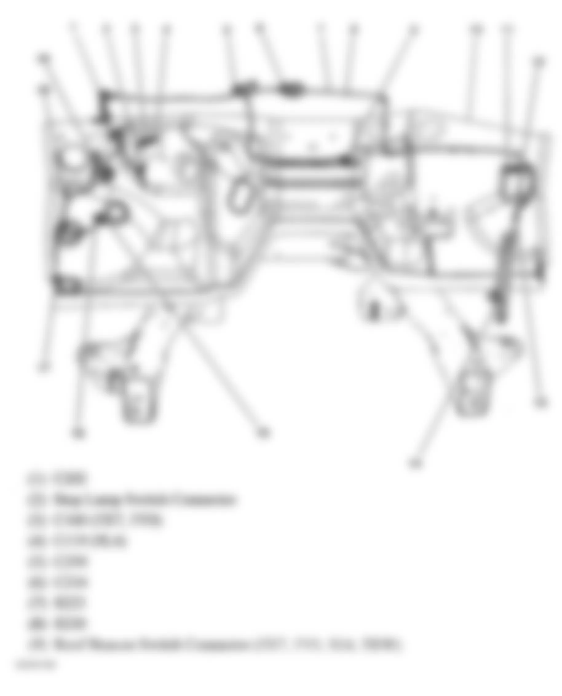 GMC Sierra 3500 2004 - Component Locations -  SEO Harness Routing (1 Of 2)