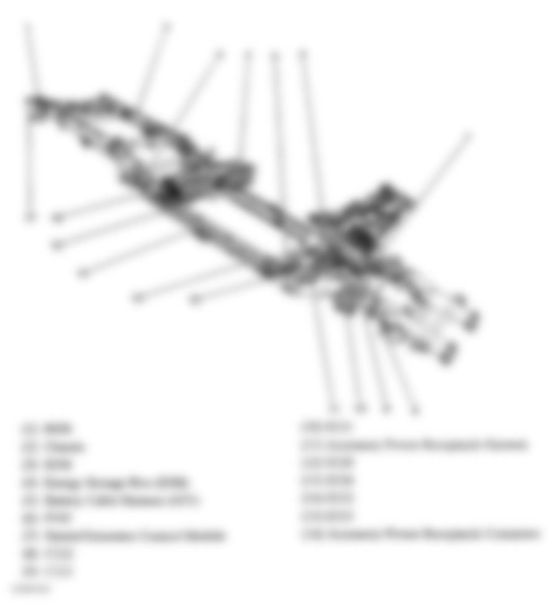 GMC Sierra 3500 2004 - Component Locations -  Energy Storage Box, 42V Harness And Accessory Power Harness (Hybrid)