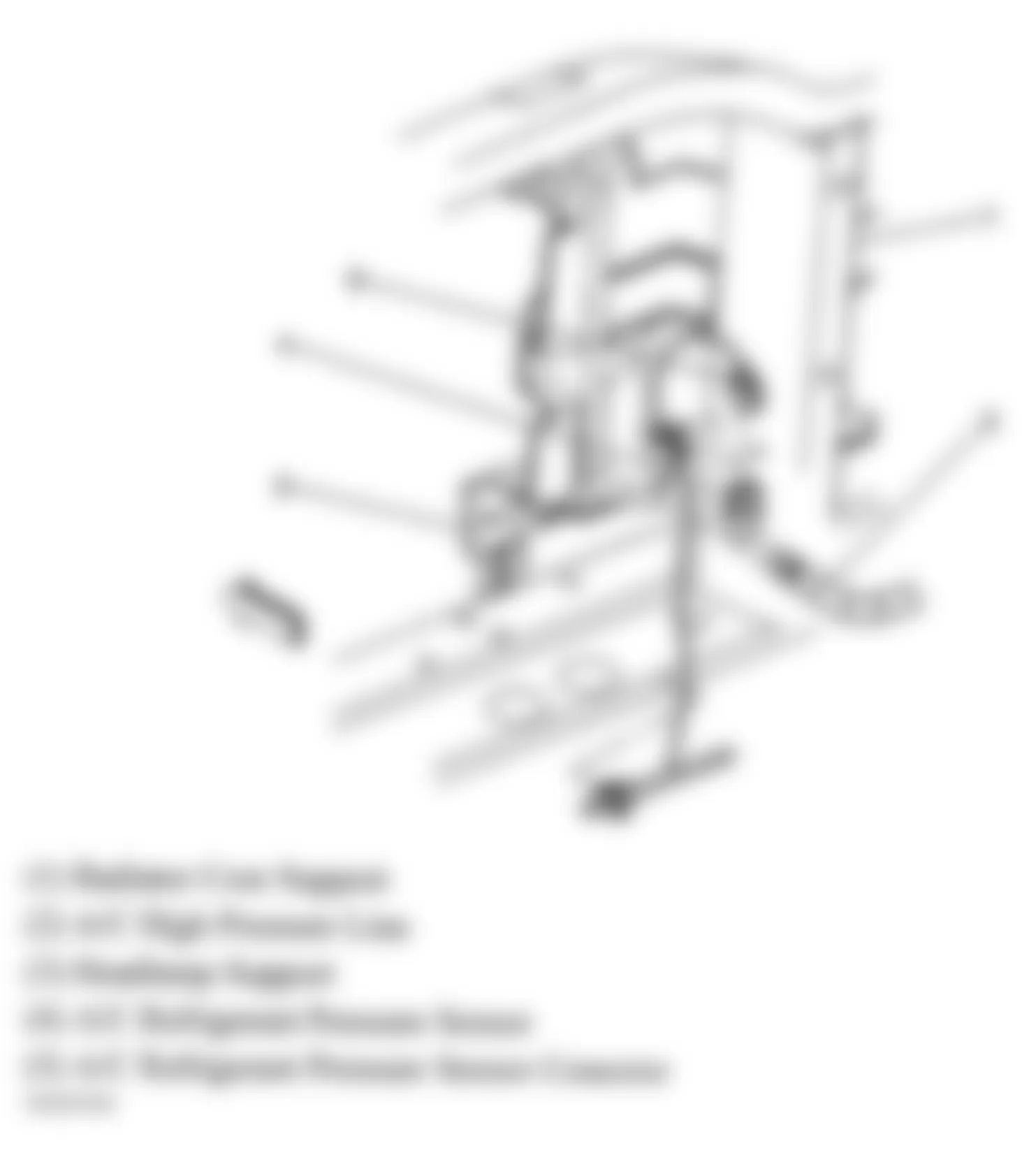 GMC Yukon 2004 - Component Locations -  Right Radiator Support