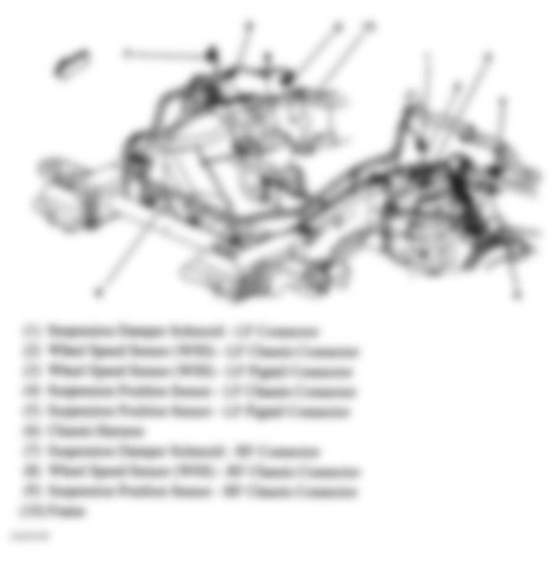 GMC Yukon 2004 - Component Locations -  Front Frame