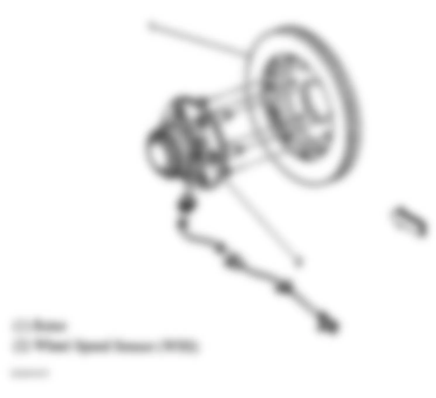GMC Yukon 2004 - Component Locations -  Right Front Wheel (2WD)