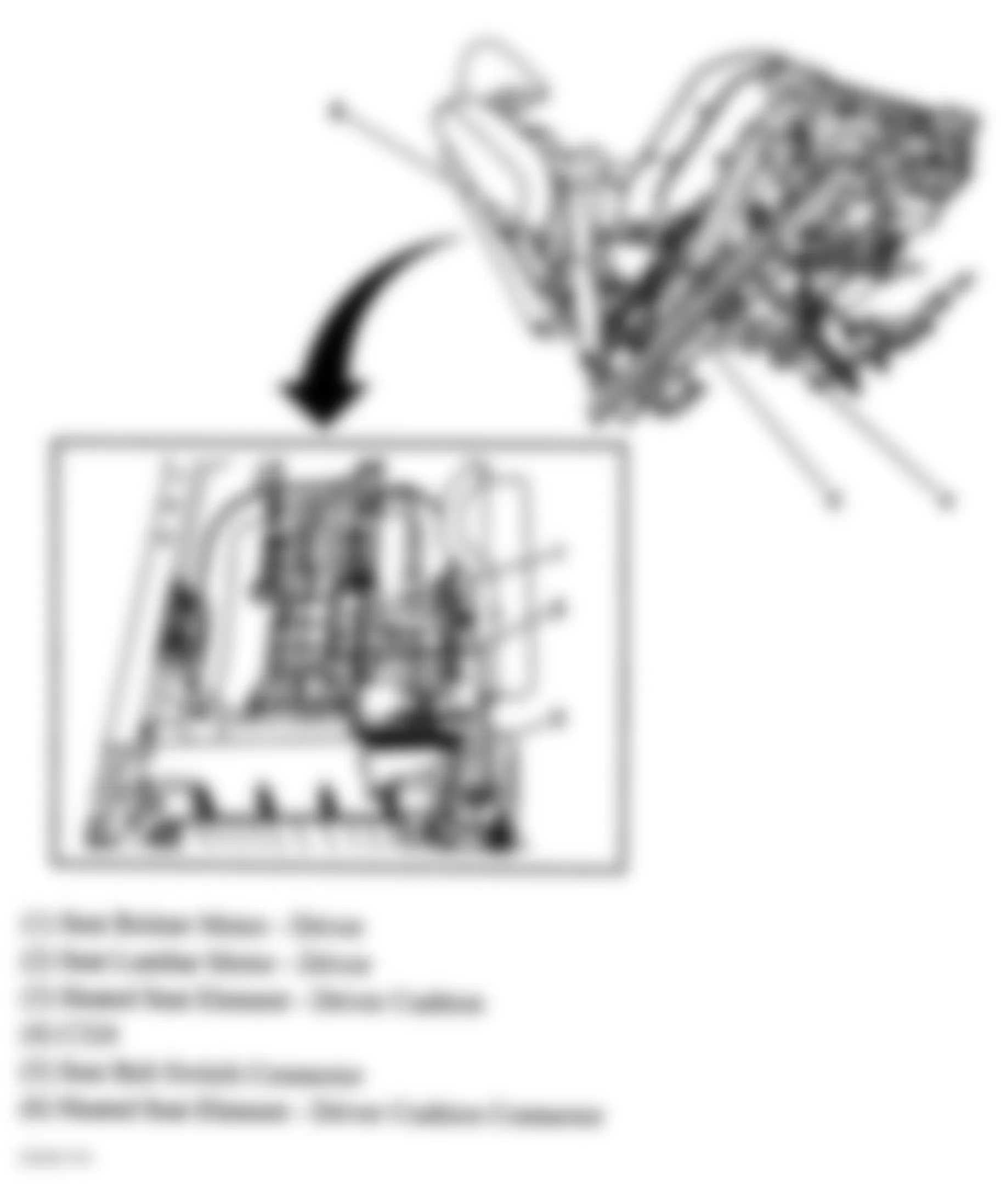 GMC Yukon 2004 - Component Locations -  Side Of Driver Seat