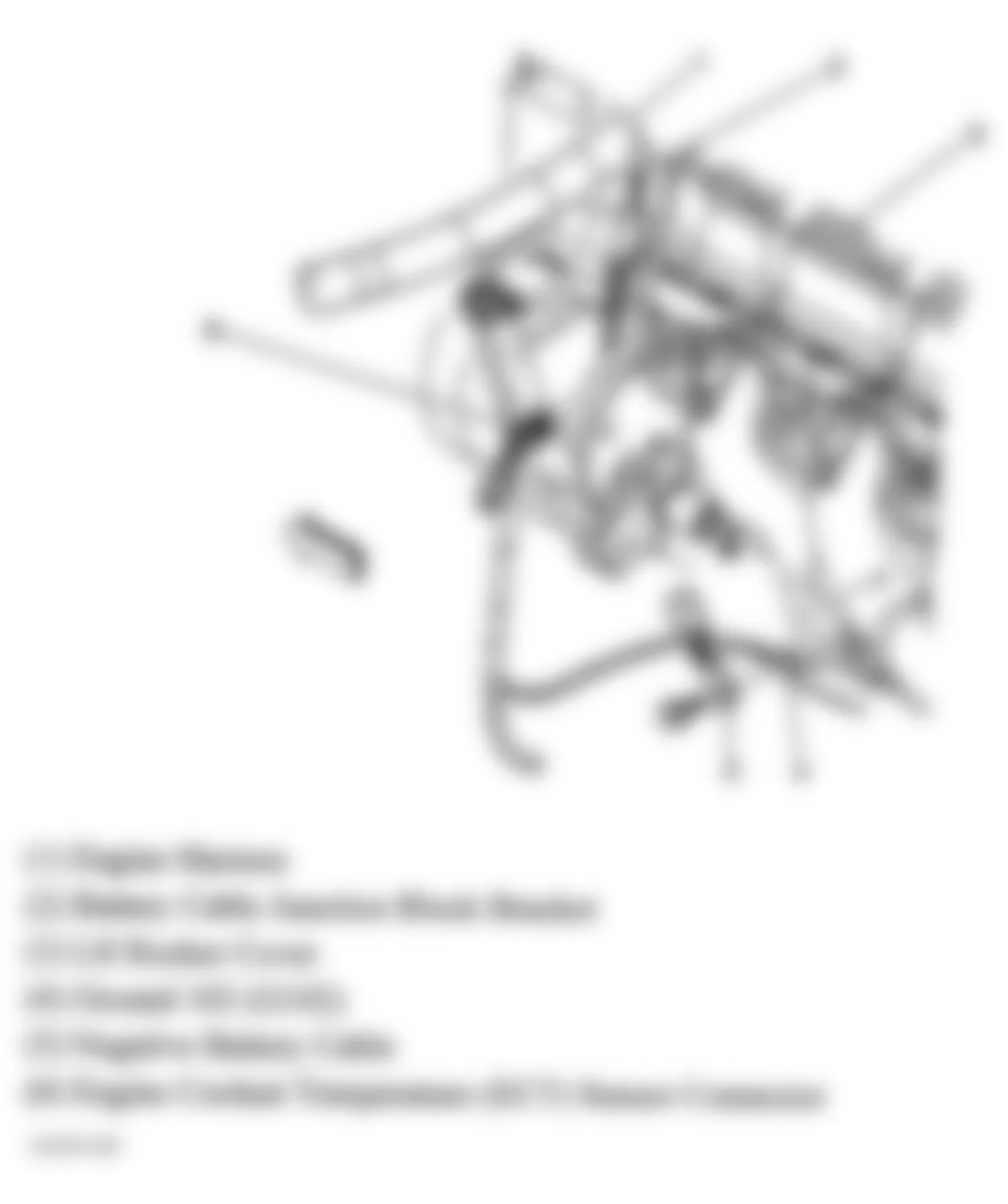 GMC Yukon Denali 2004 - Component Locations -  Lower Left Rear Of Engine (4.8L, 5.3L & 6.0L)
