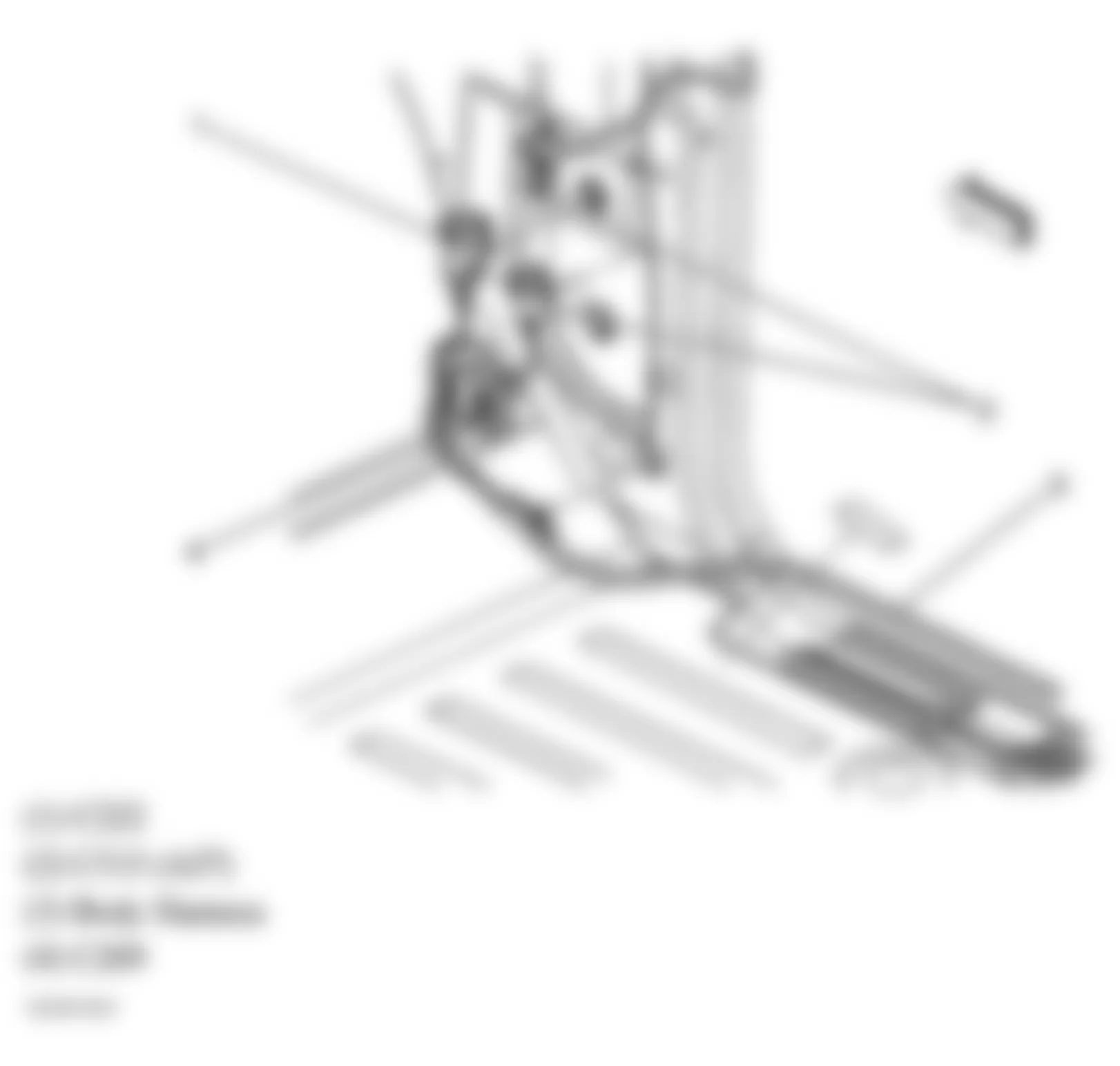 GMC Yukon XL K2500 2004 - Component Locations -  Right Kick Panel
